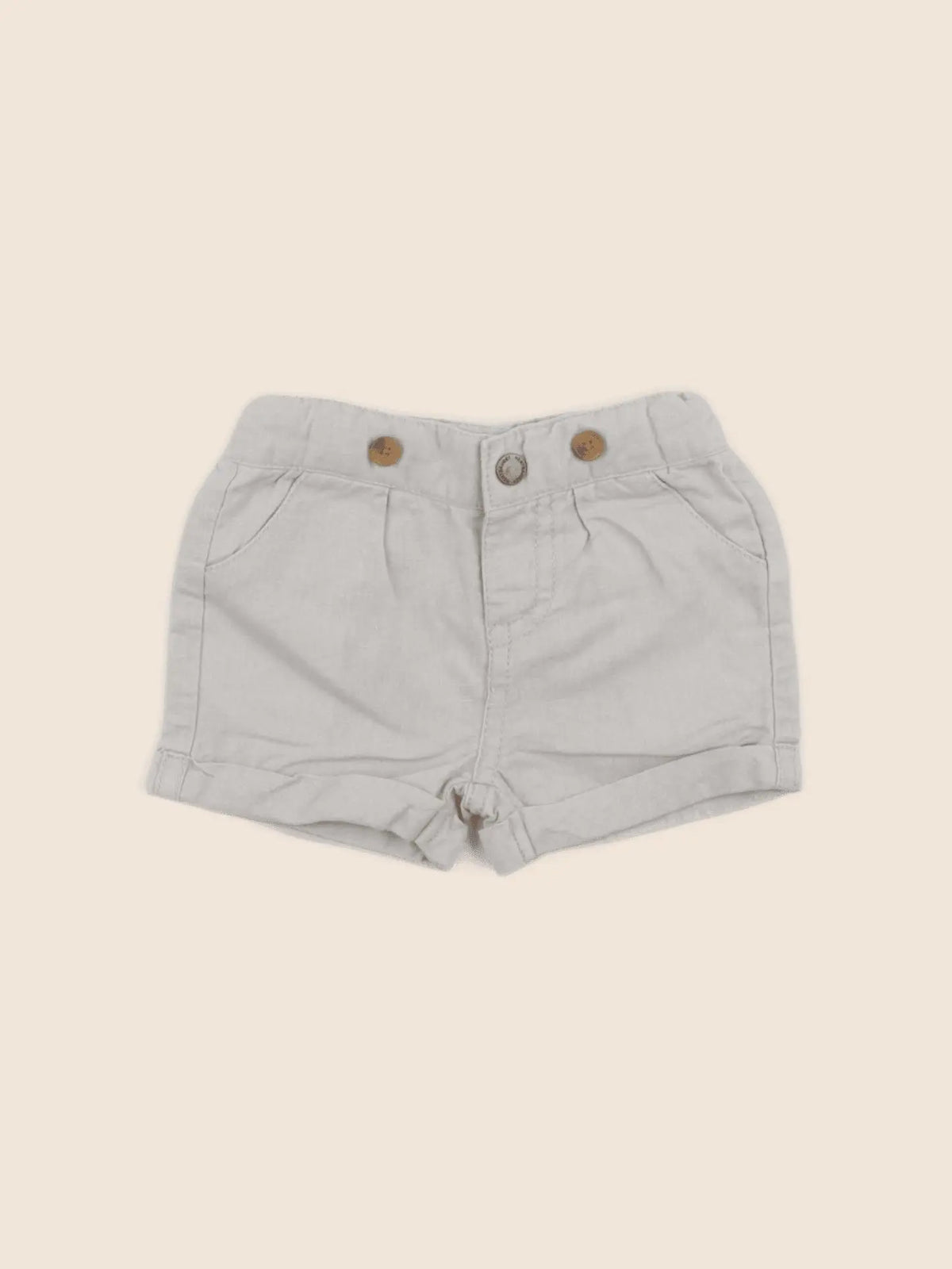 Vertbaudet - short beige - 3 mois