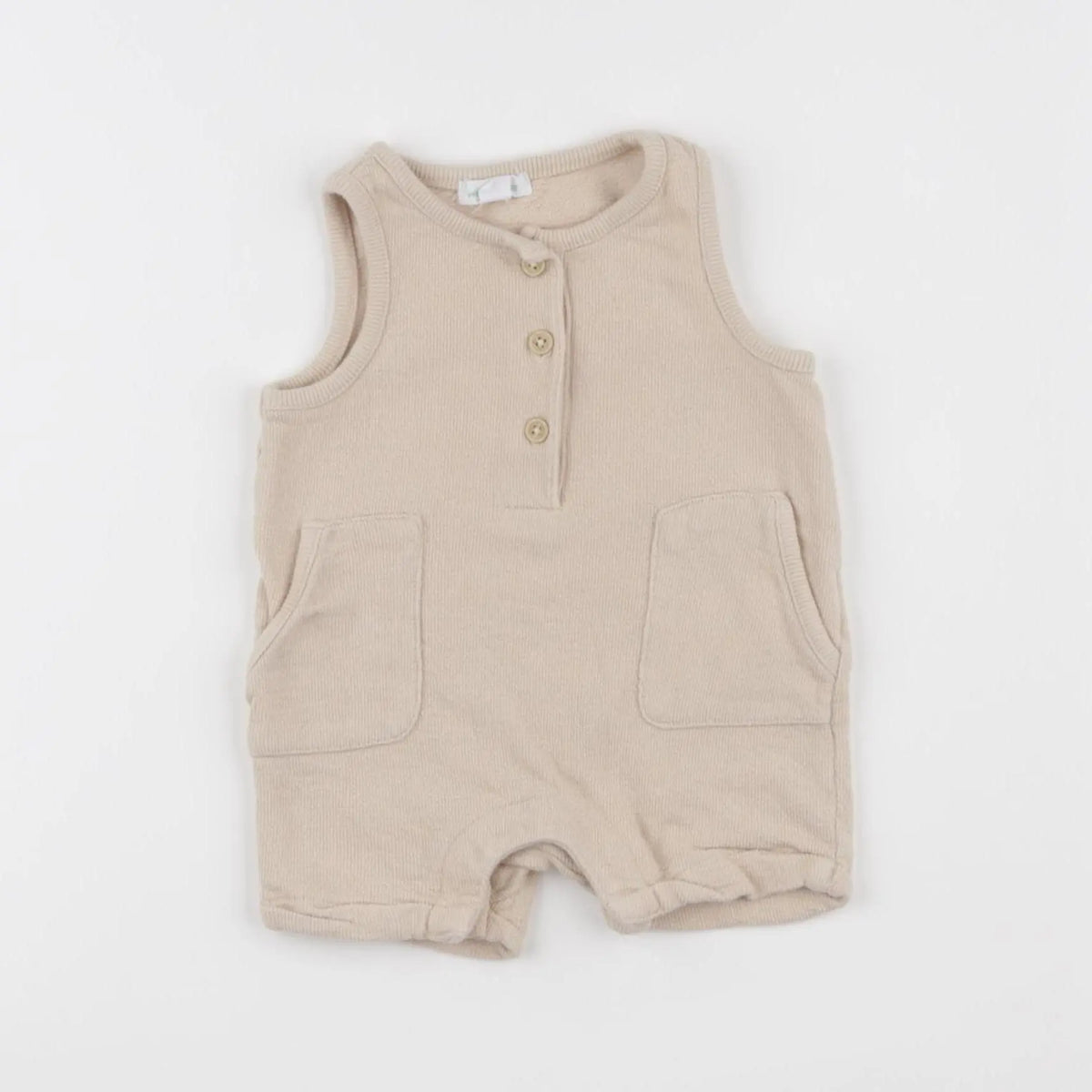 Vertbaudet - combinaison beige - 3 mois