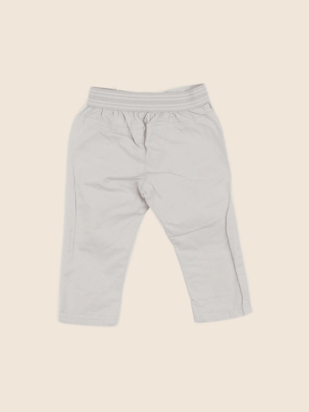 Vertbaudet - pantalon beige - 6 mois