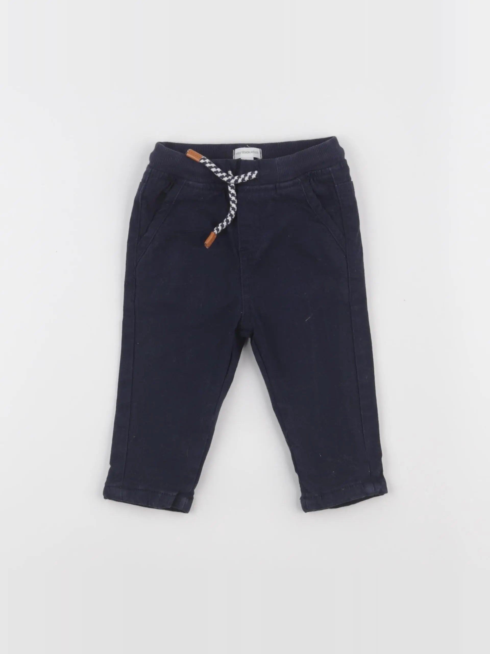 Vertbaudet - pantalon bleu - 6 mois