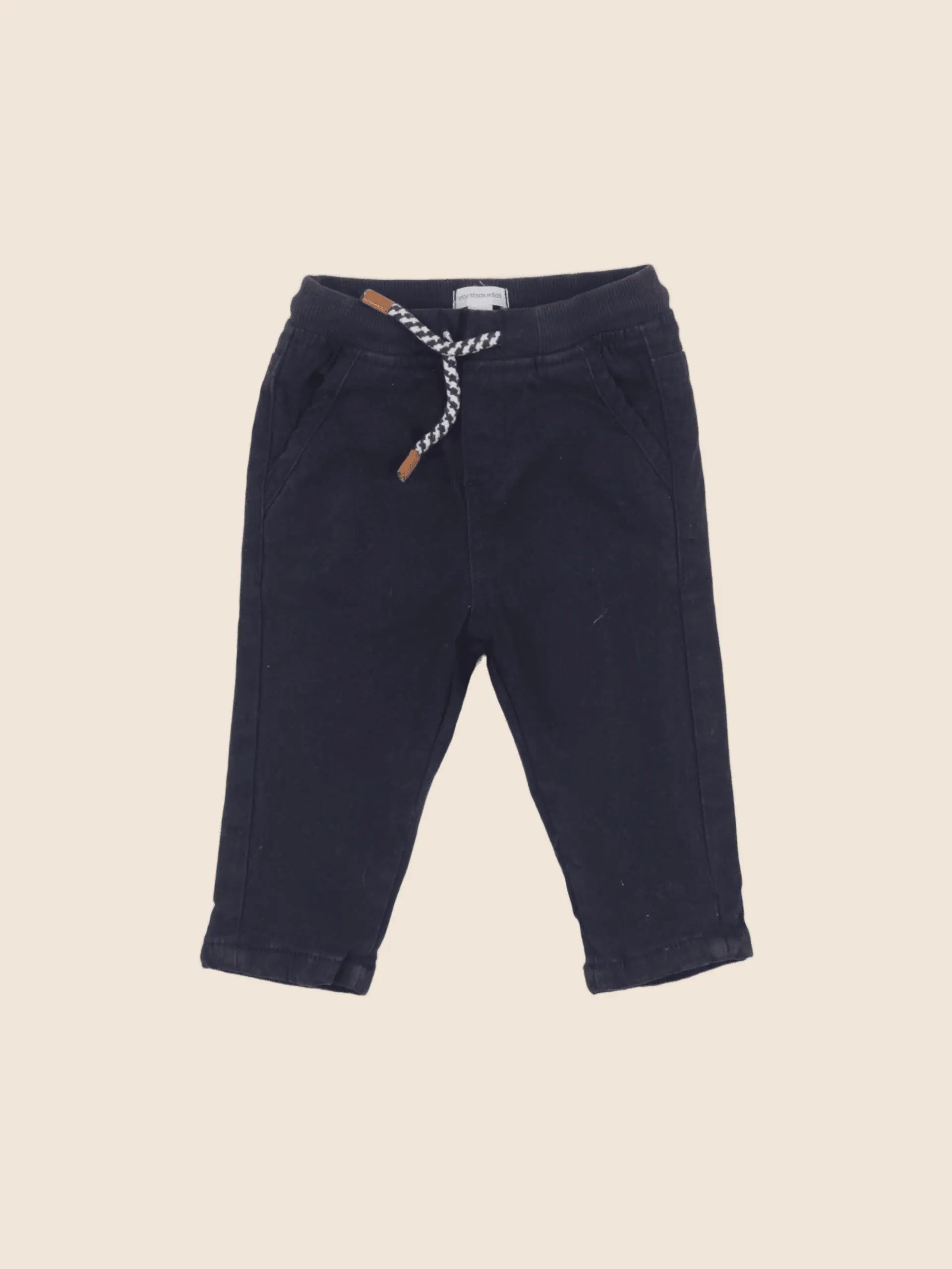 Vertbaudet - pantalon bleu - 6 mois