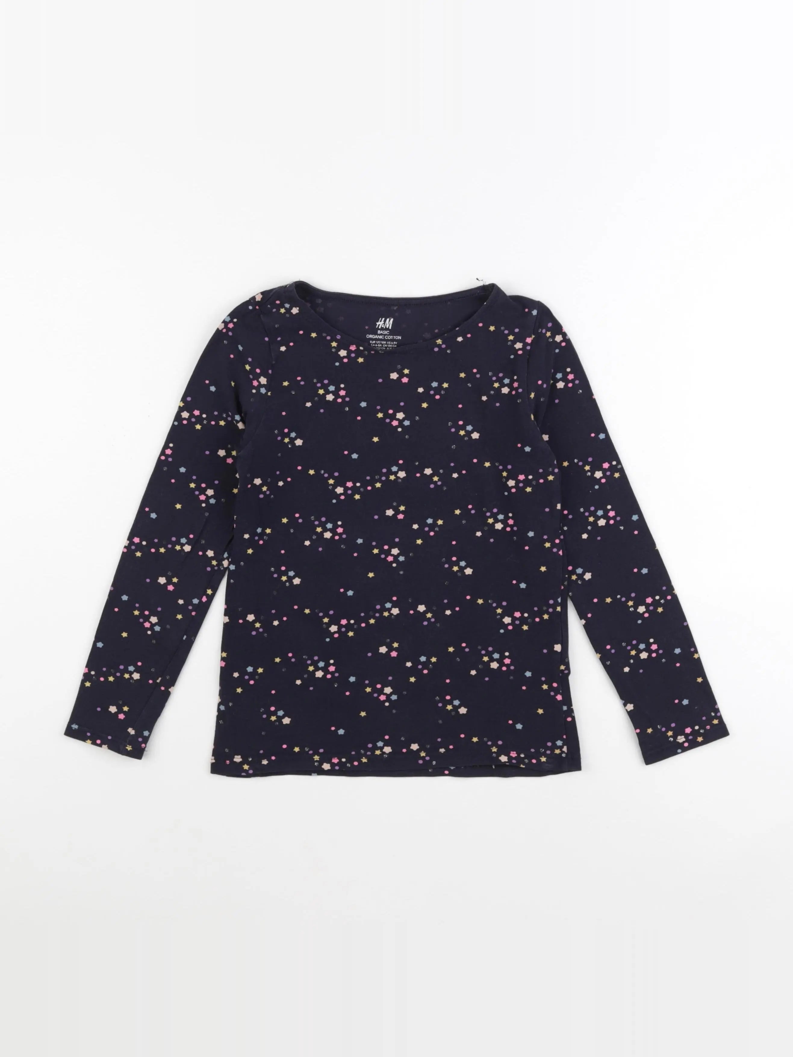 H&M - tee-shirt bleu - 8 ans
