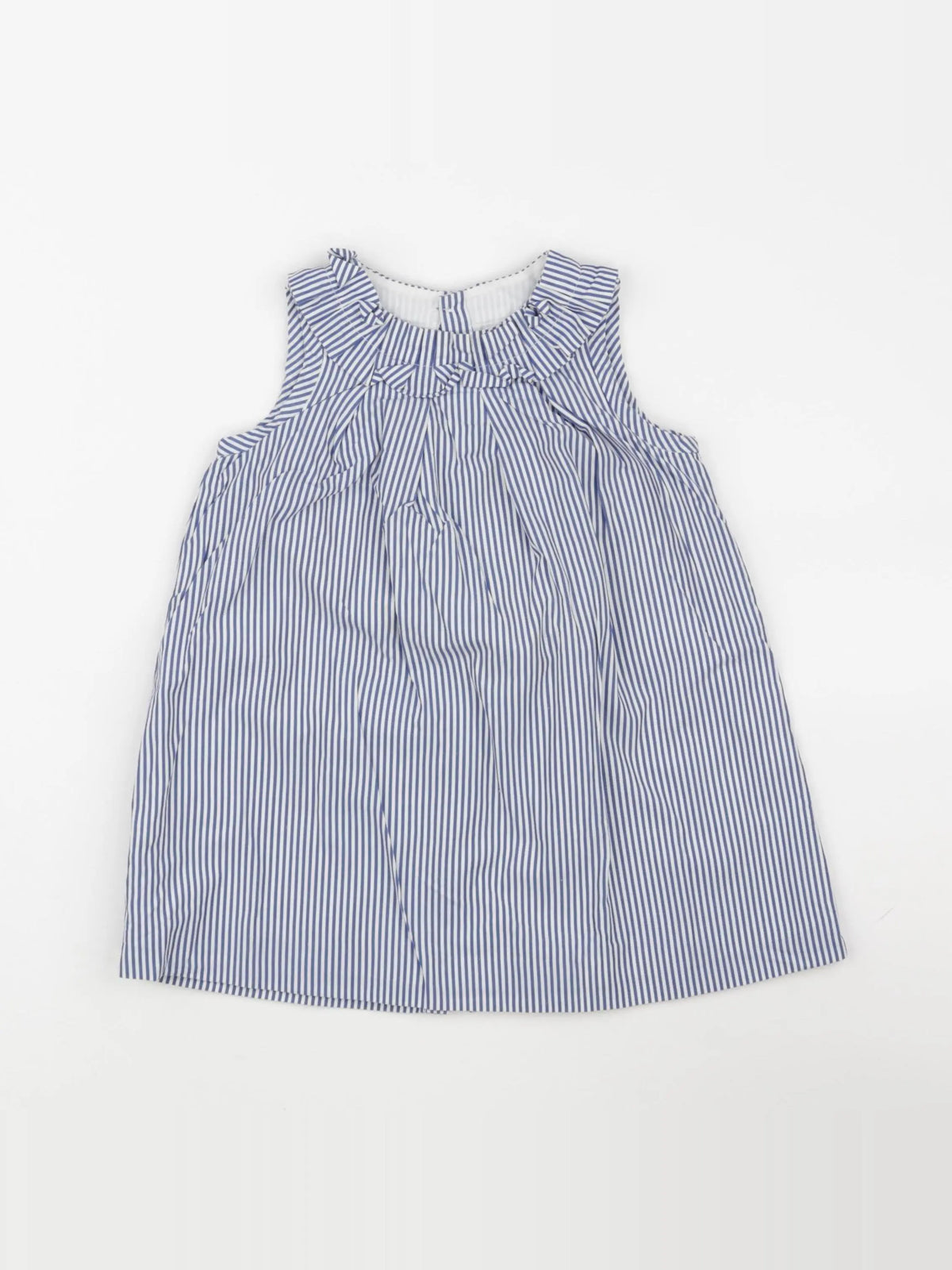 Jacadi - robe blanc, bleu - 24 mois