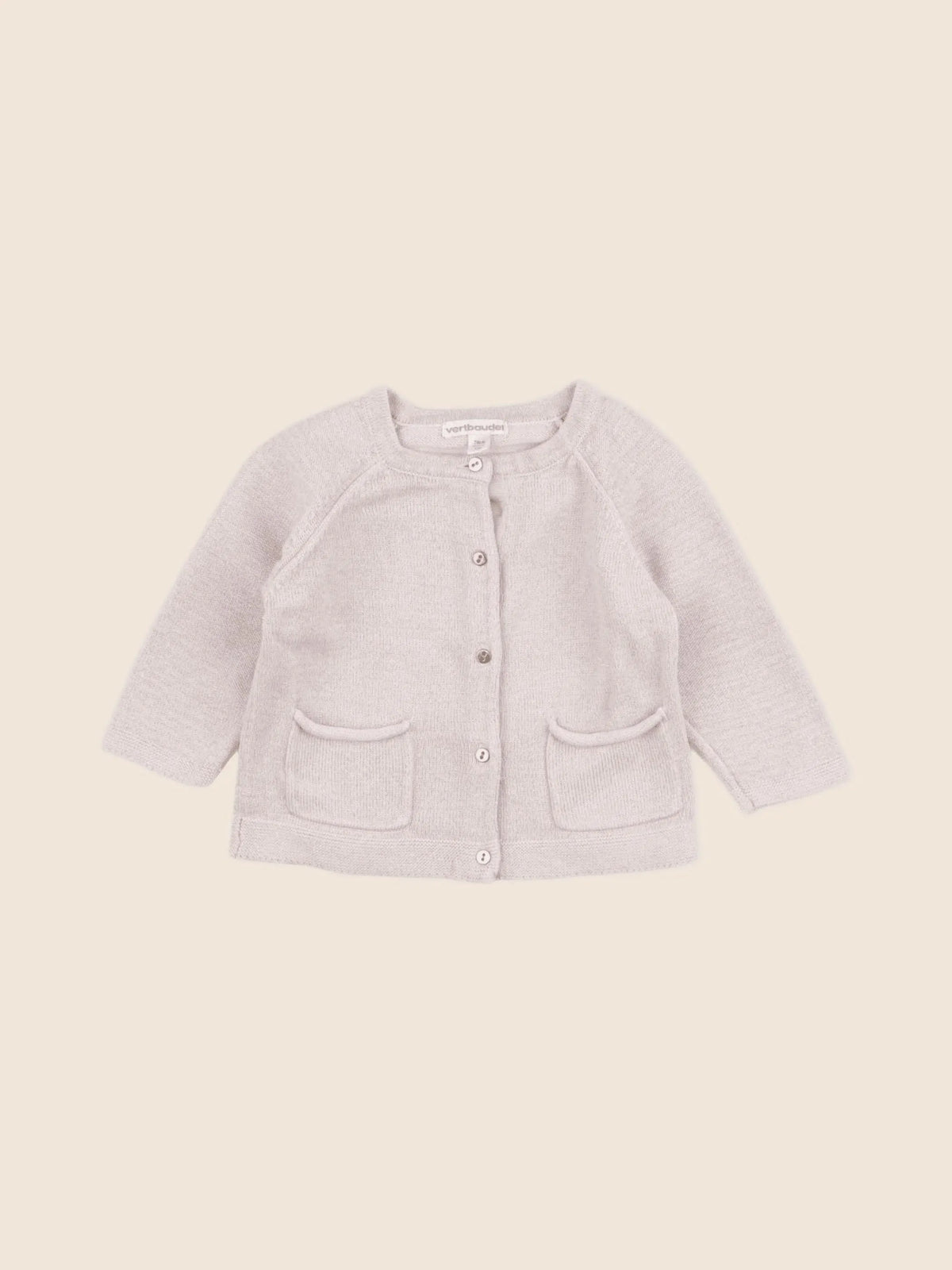 Vertbaudet - gilet rose - 12 mois