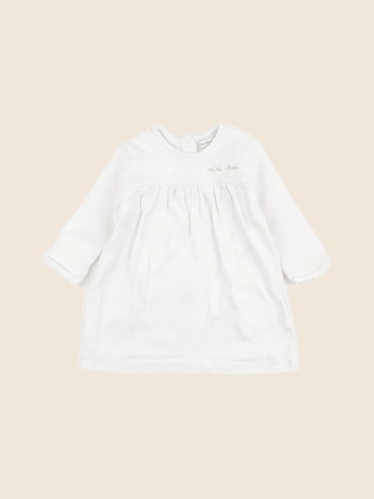Vertbaudet - robe beige - 6 mois