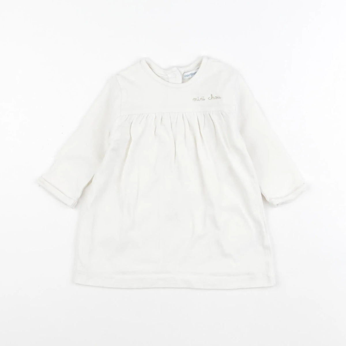 Vertbaudet - robe beige - 6 mois