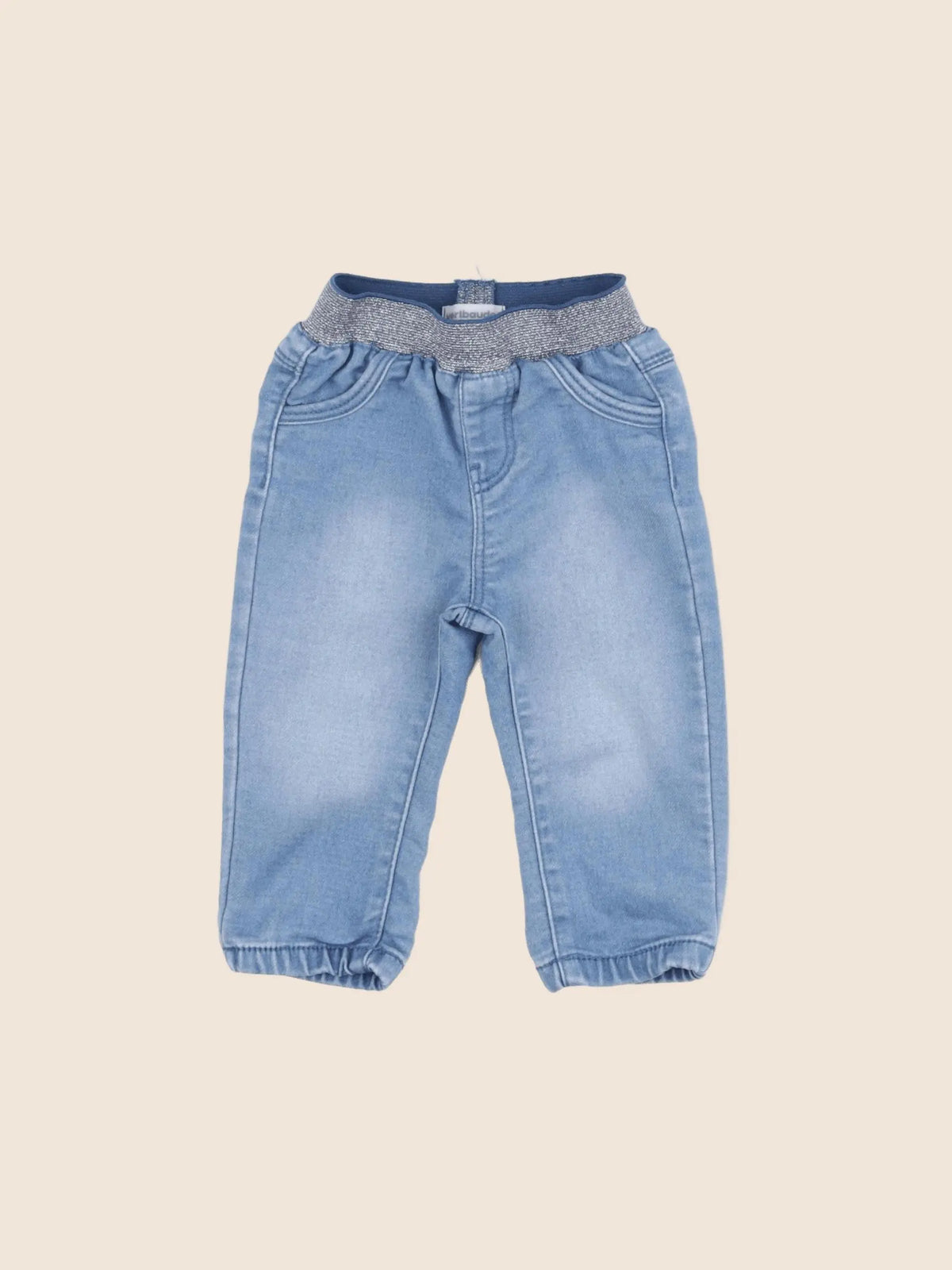 Vertbaudet - jean bleu - 12 mois