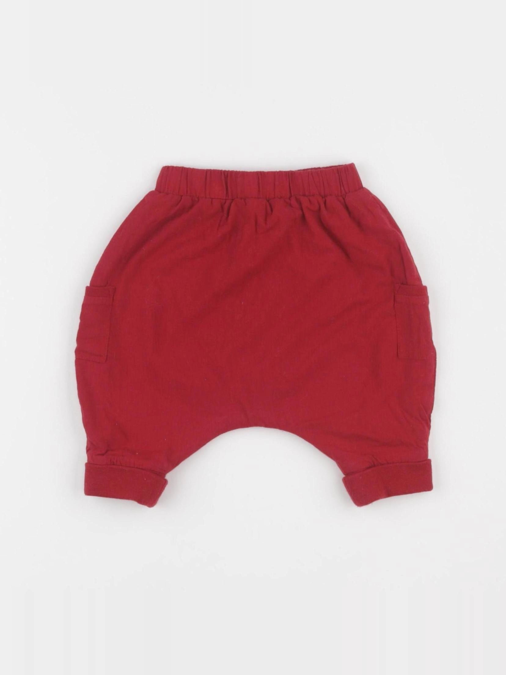 Boutchou - sarouel rouge - 1 mois