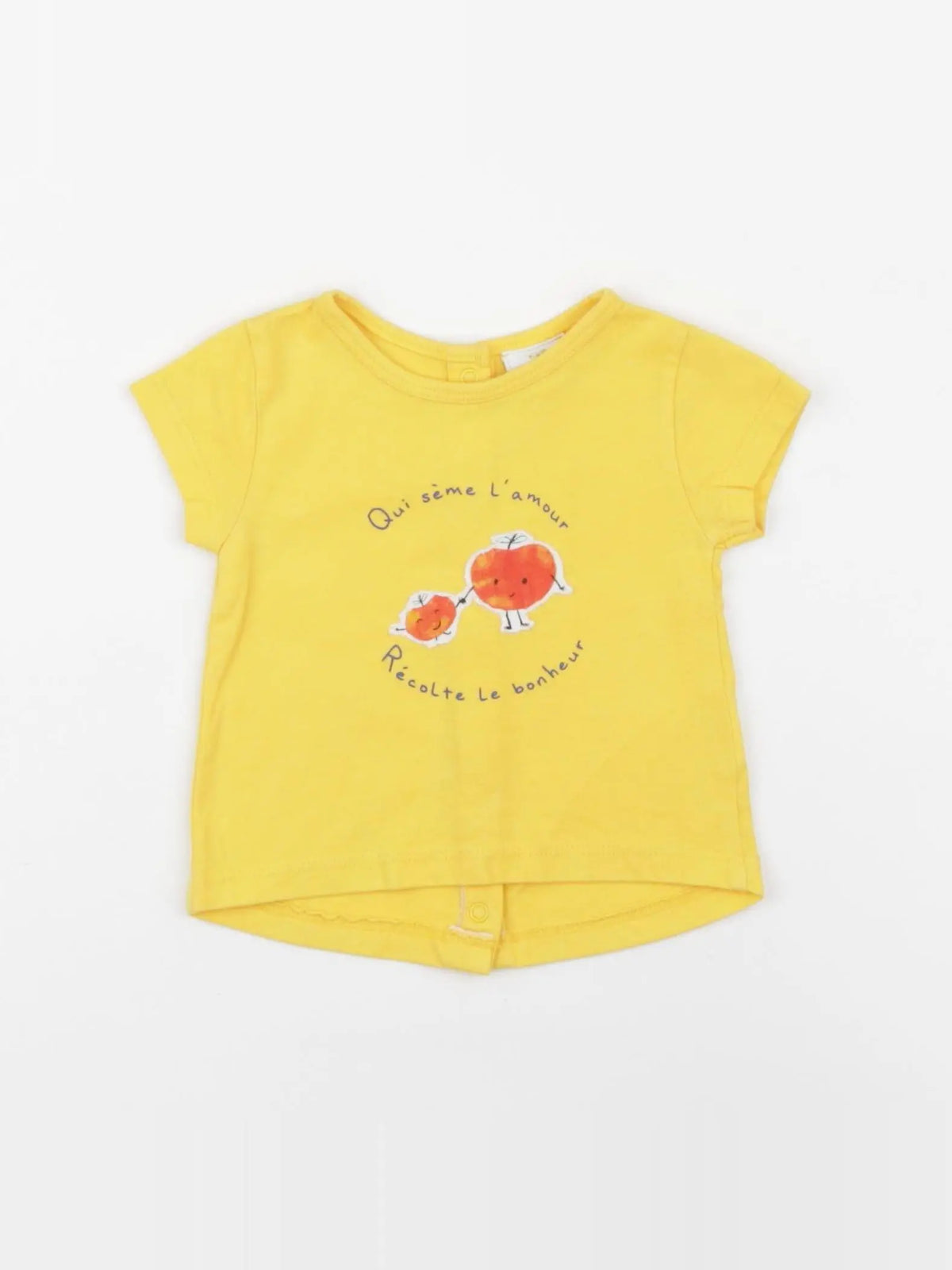 Tape à l'oeil - tee-shirt jaune - 3 mois