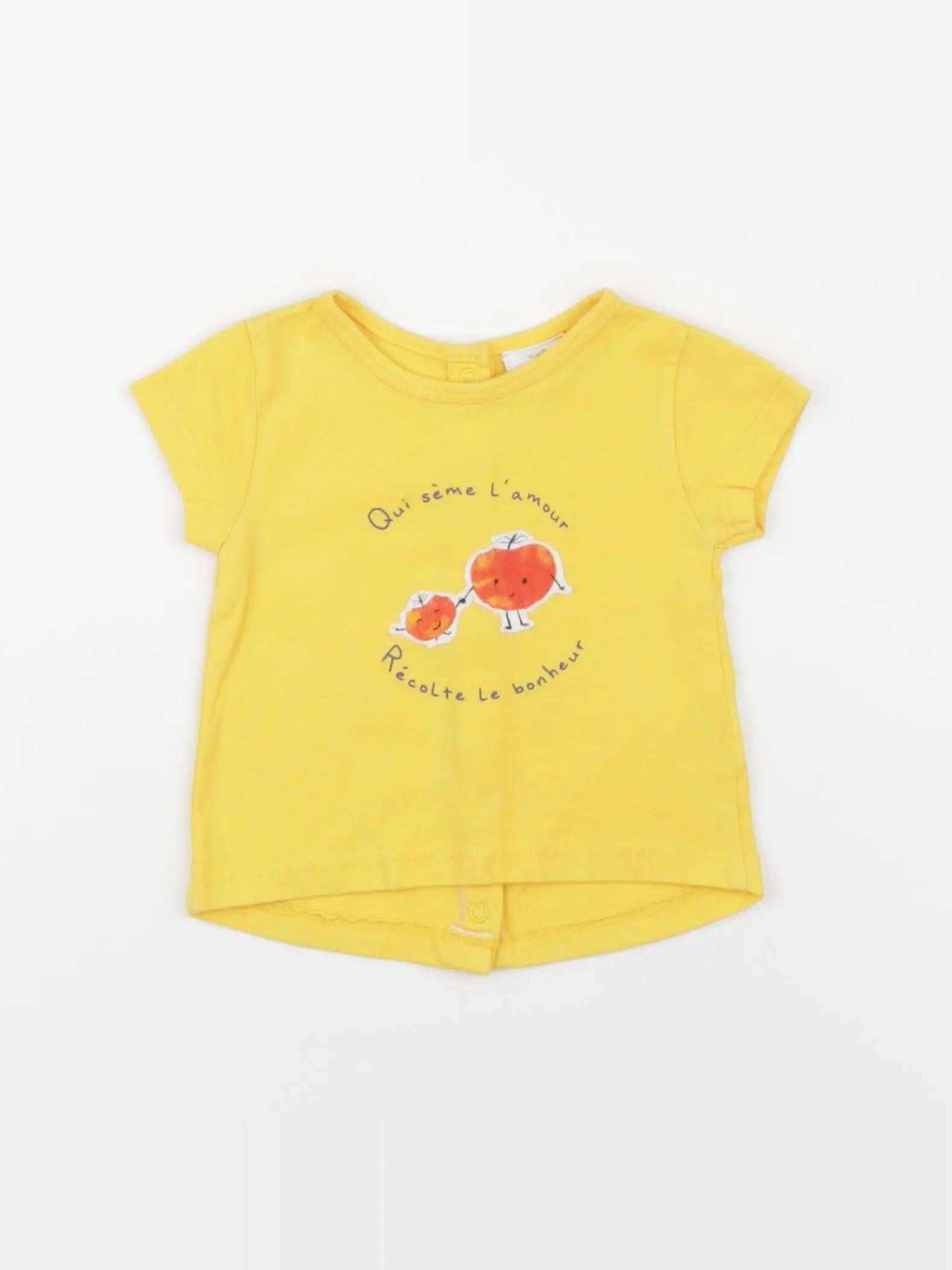 Tape à l'oeil - tee-shirt jaune - 3 mois