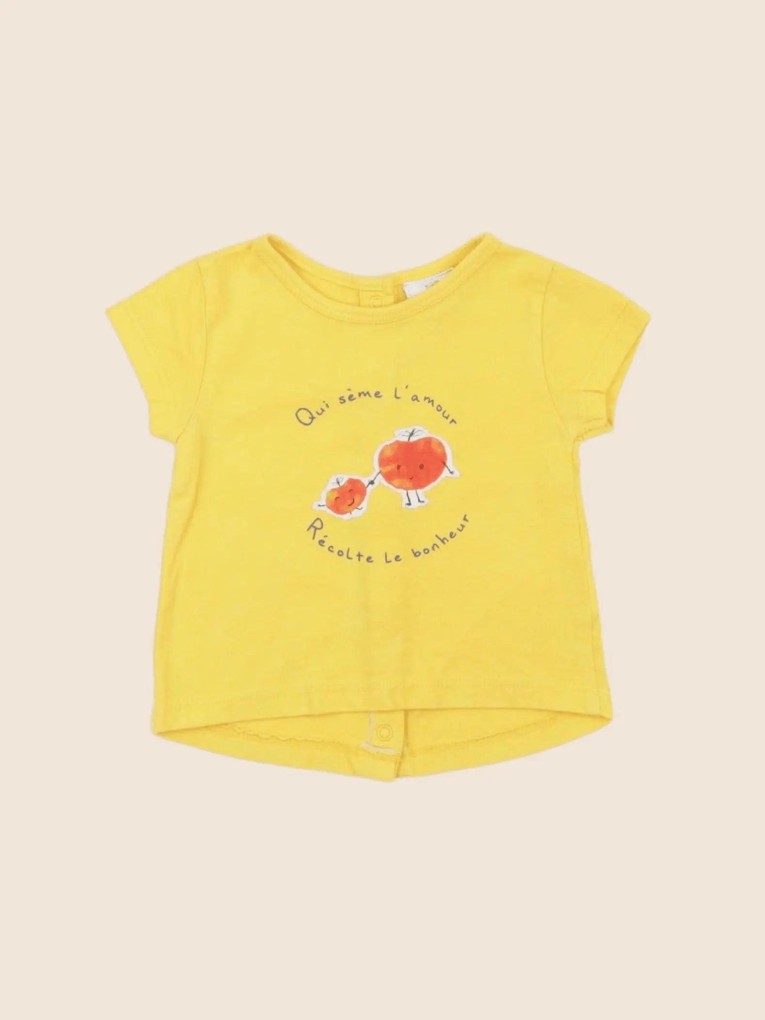 Tape à l'oeil - tee-shirt jaune - 3 mois