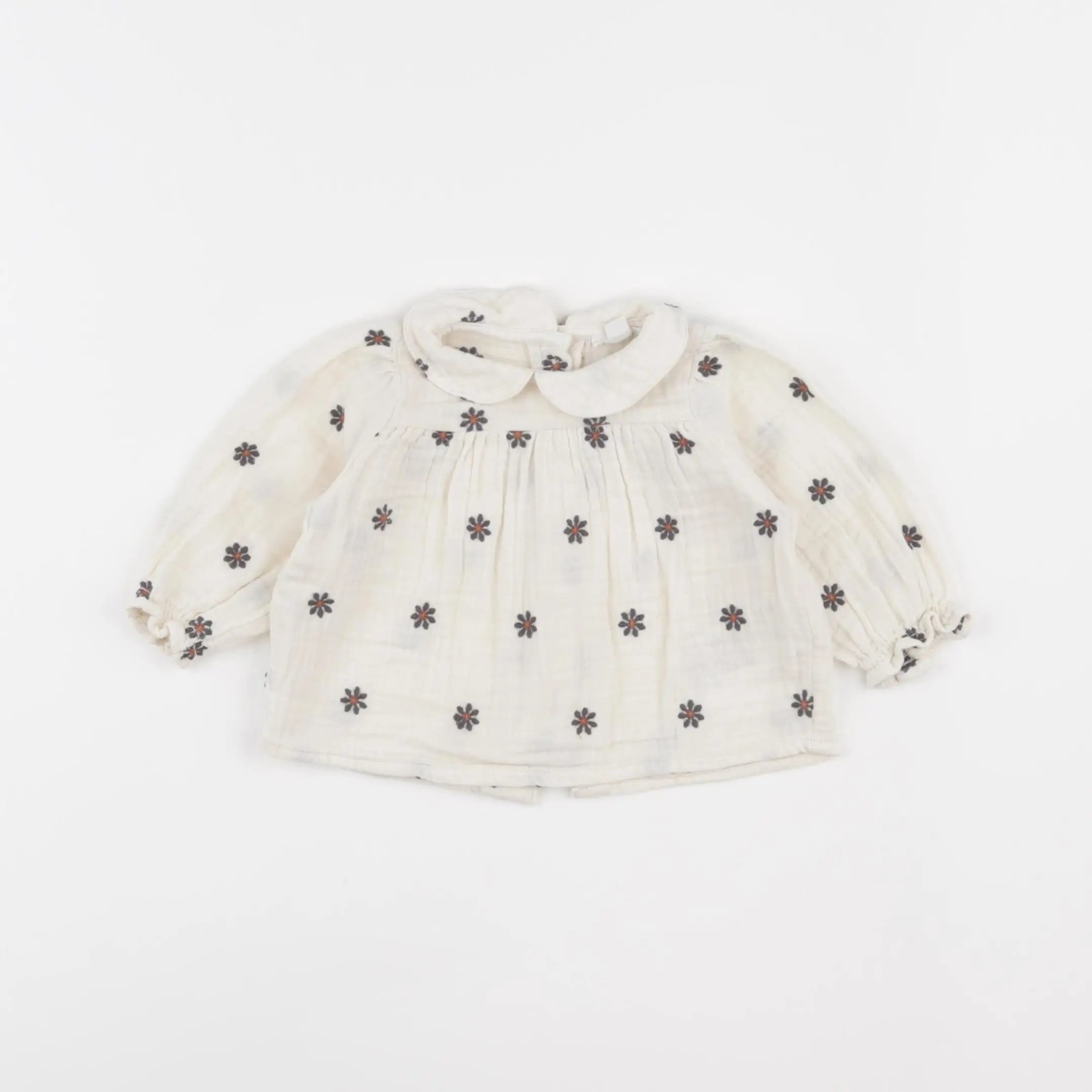 Vertbaudet - blouse beige - 3 mois