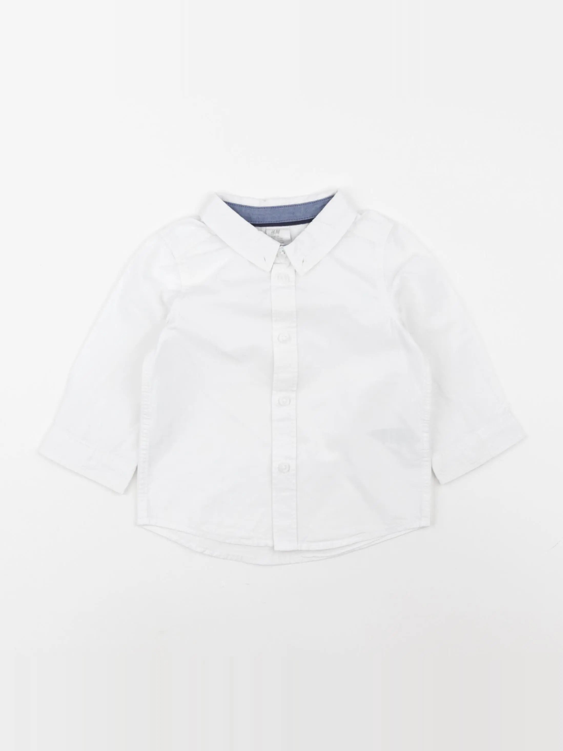 H&M - chemise blanc - 6/9 mois