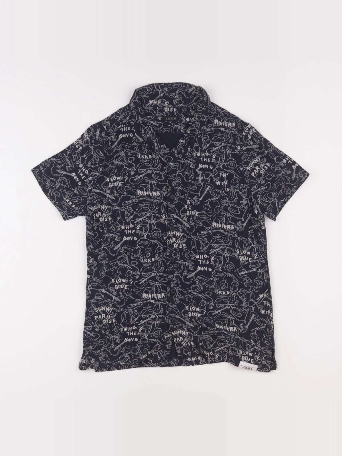 IKKS - chemise bleu - 10 ans