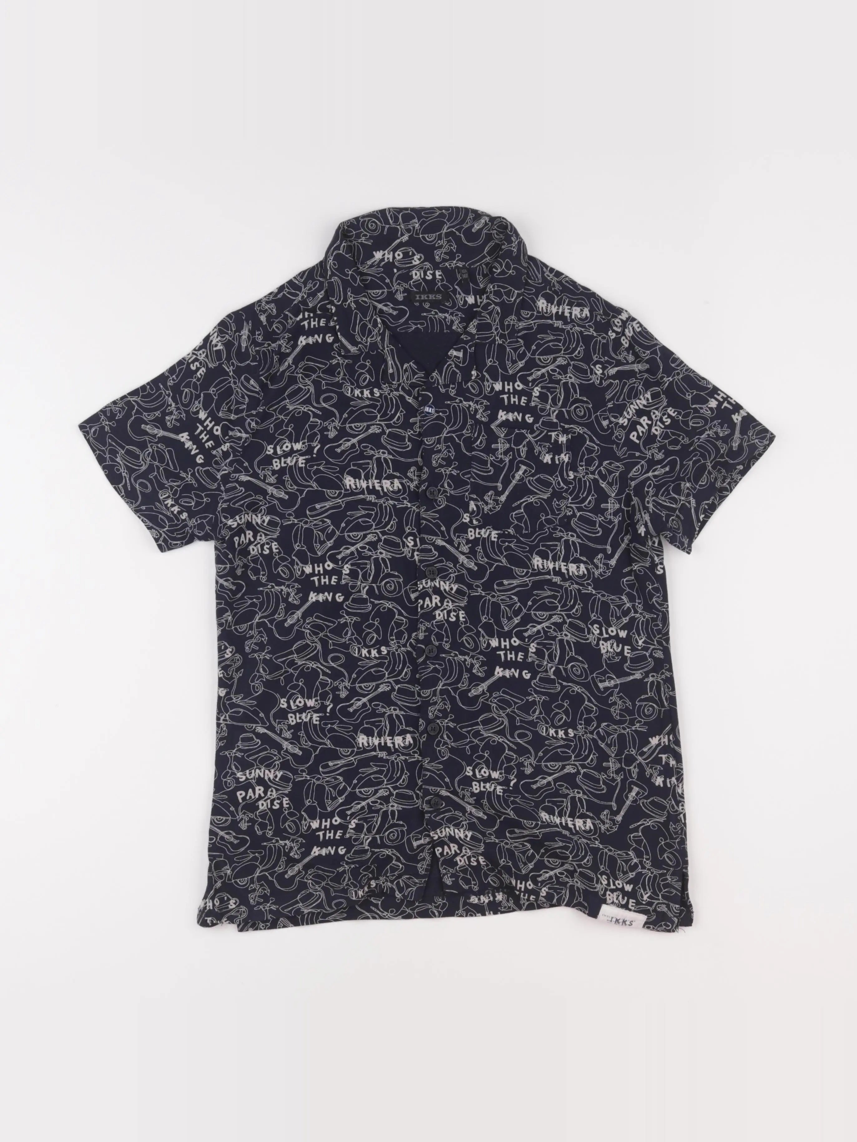 IKKS - chemise bleu - 10 ans
