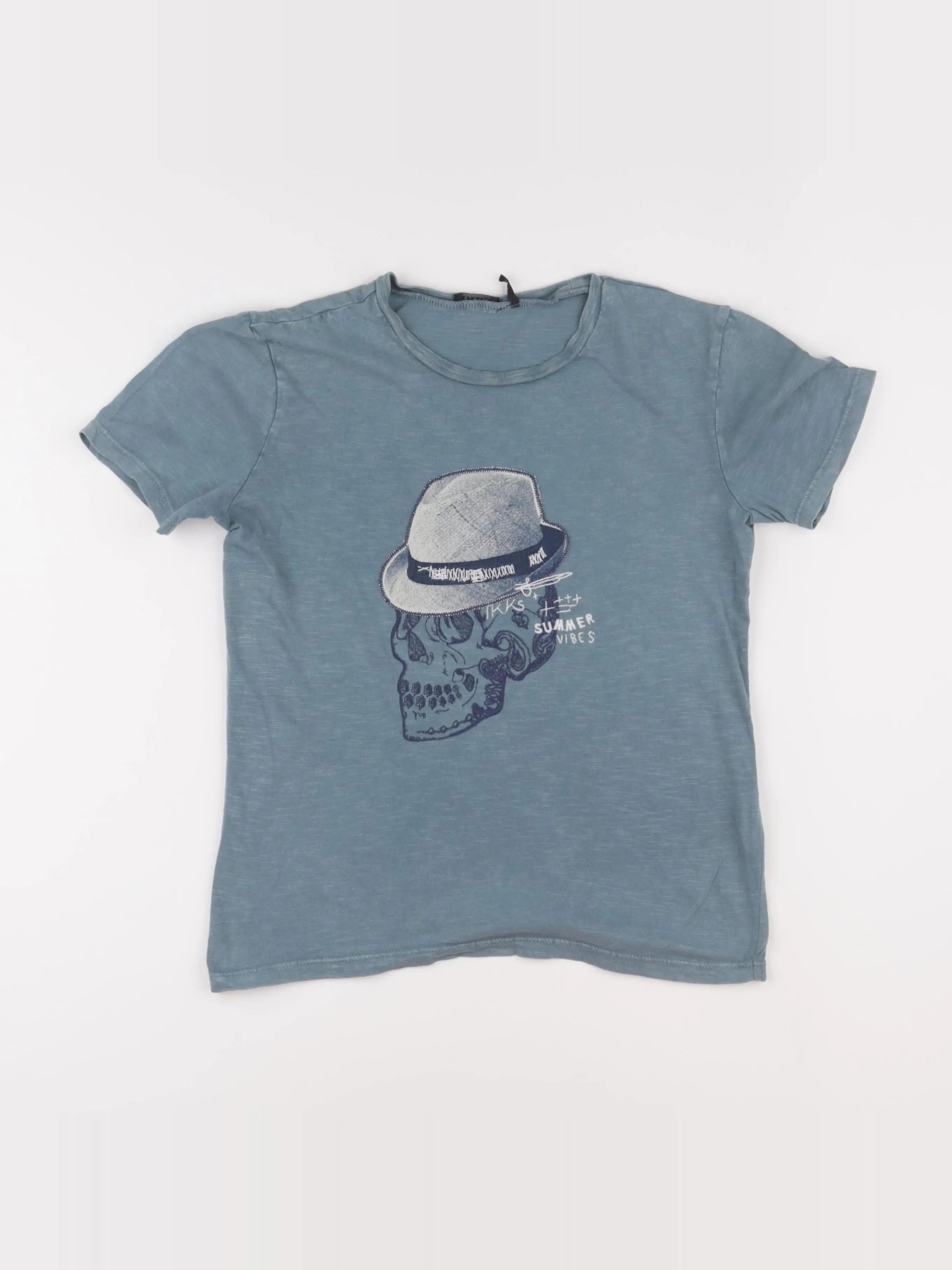 IKKS - tee-shirt bleu - 10 ans