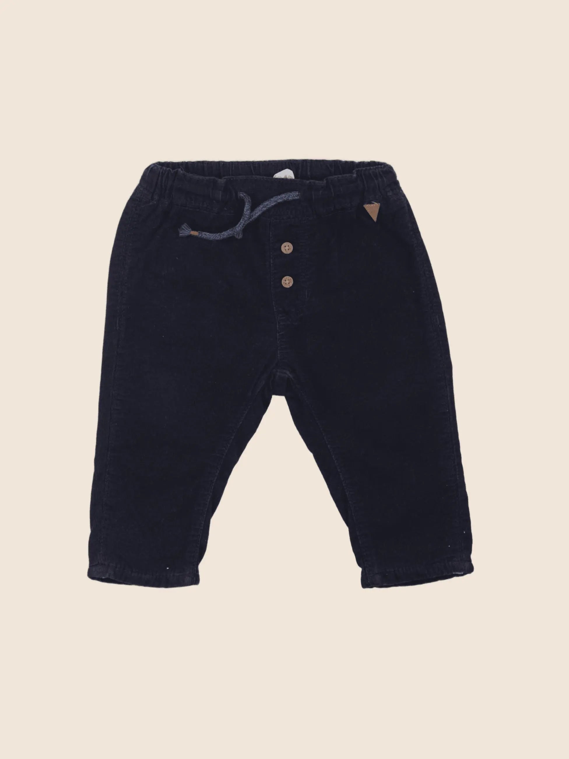 H&M - pantalon bleu - 3/6 mois