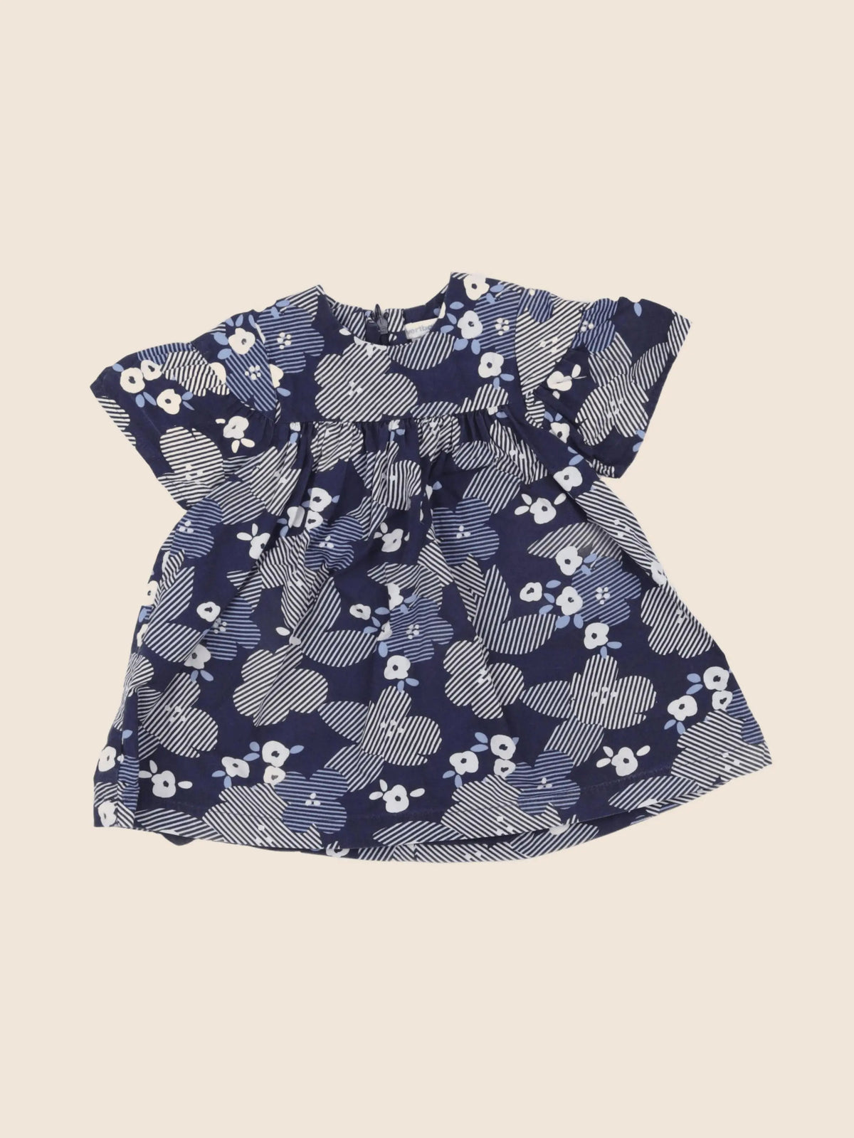 Vertbaudet - robe bleu - 18 mois