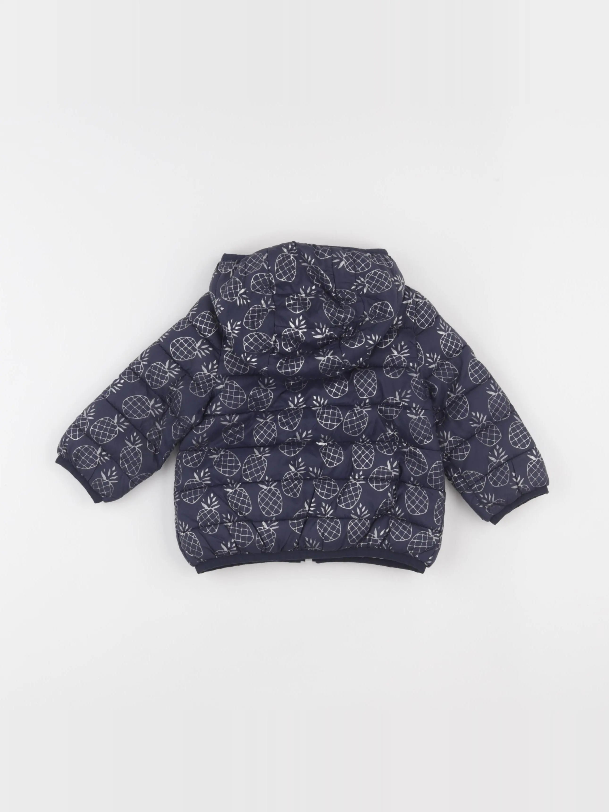 IKKS - doudoune réversible bleu, rose - 12 mois