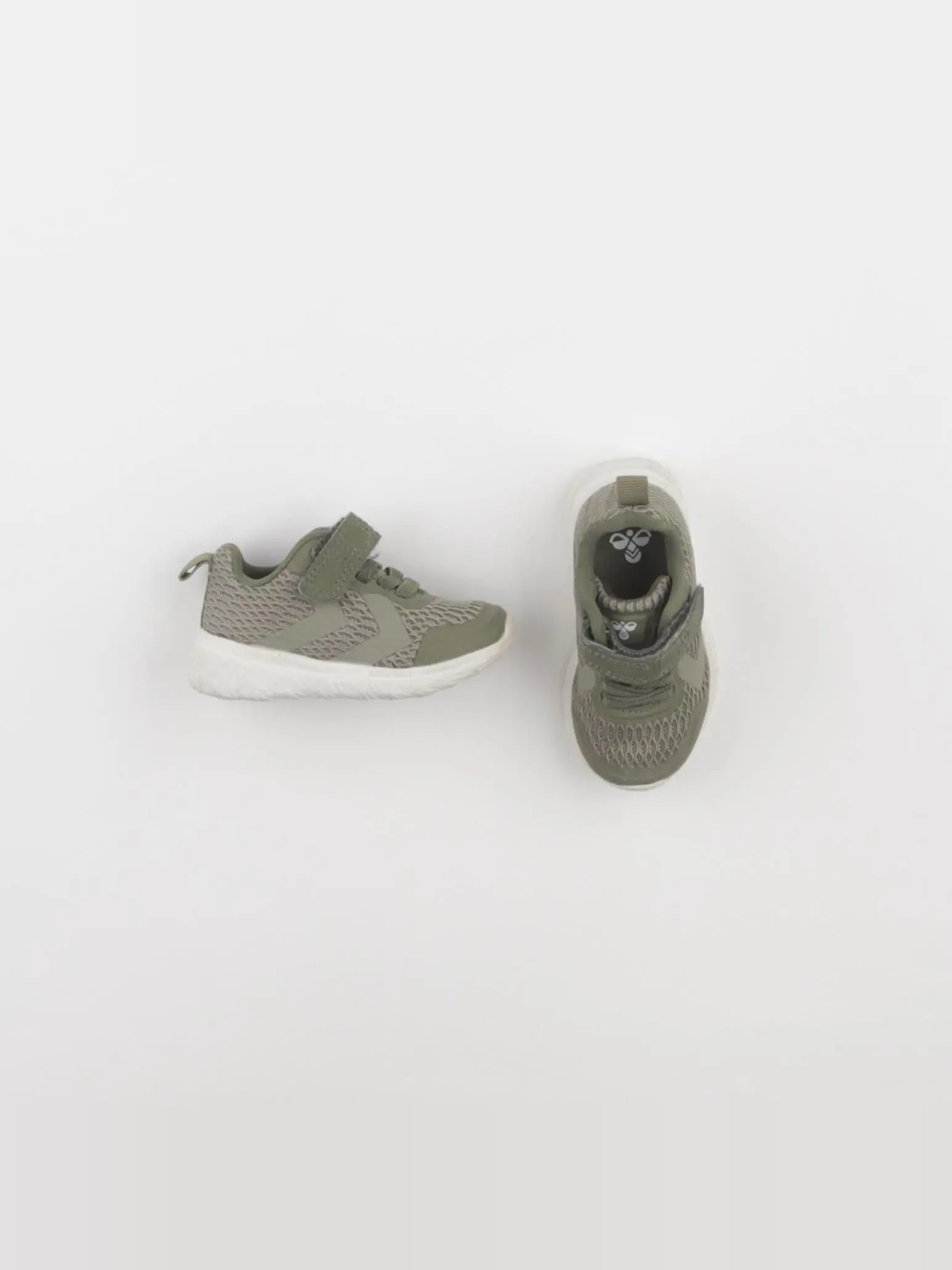 Hummel - tennis à scratch/ lacets vert - pointure 19