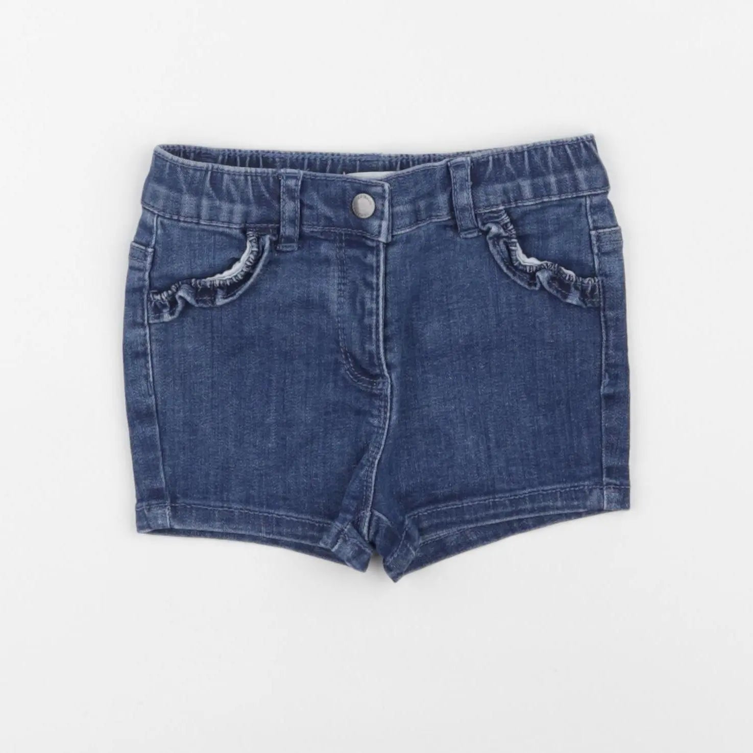 Vertbaudet - short bleu - 12 mois
