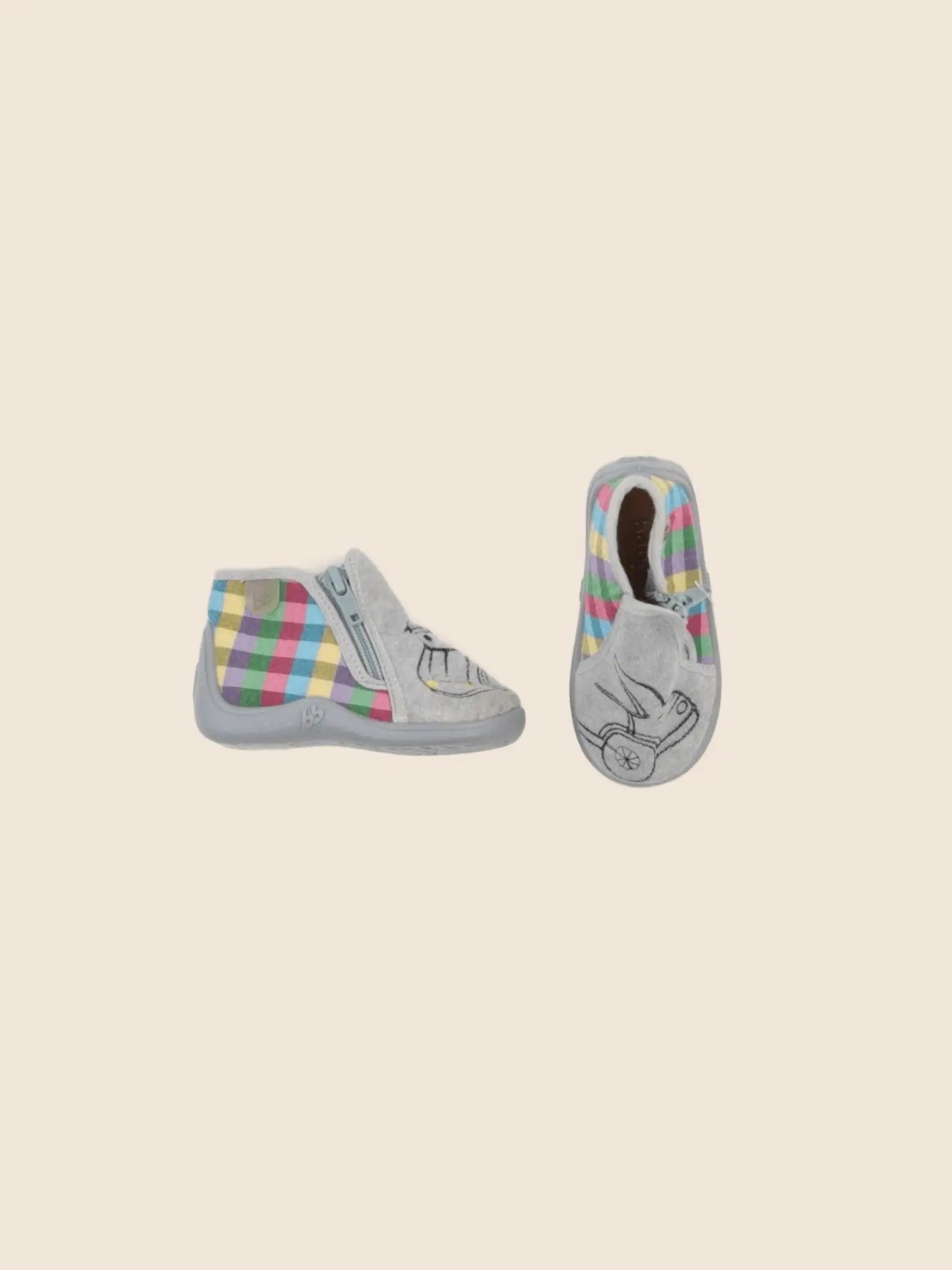 Babybotte - chaussons gris - pointure 19