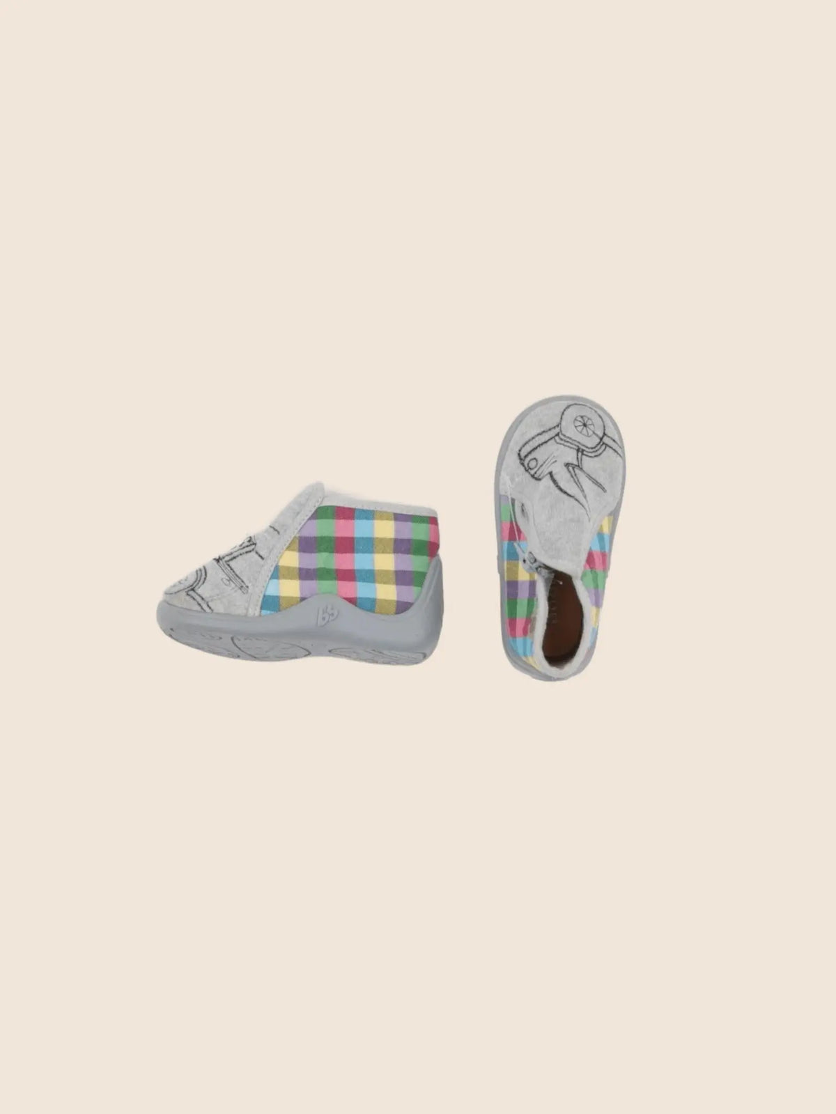 Babybotte - chaussons gris - pointure 19