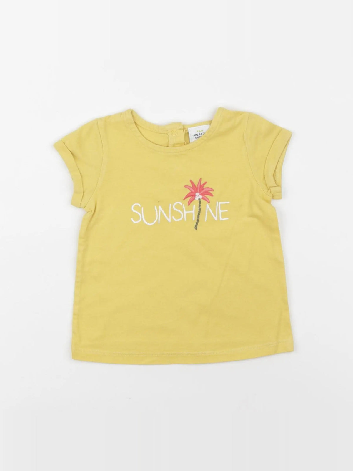 Tape à l'oeil - tee-shirt jaune - 12 mois