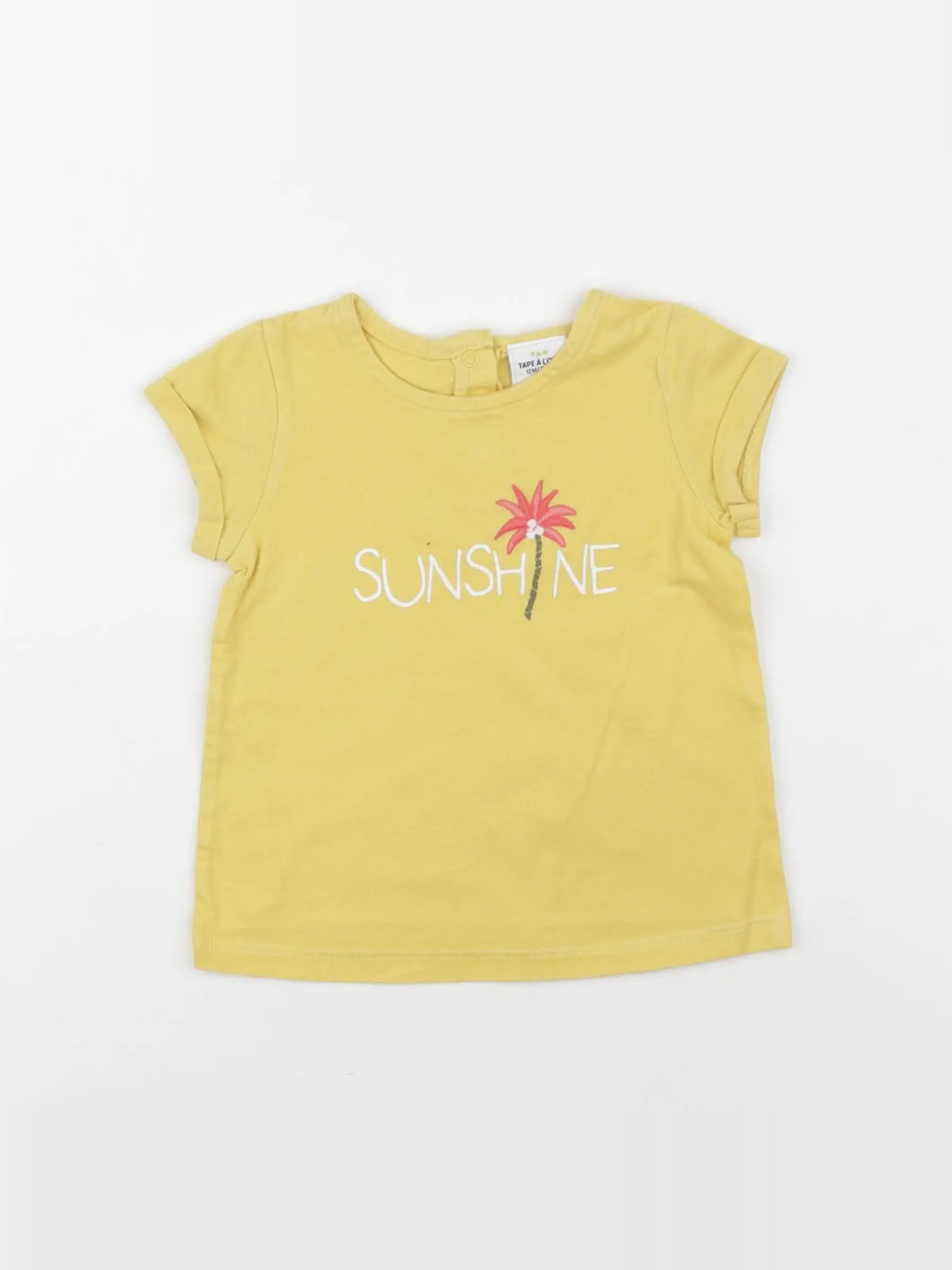 Tape à l'oeil - tee-shirt jaune - 12 mois