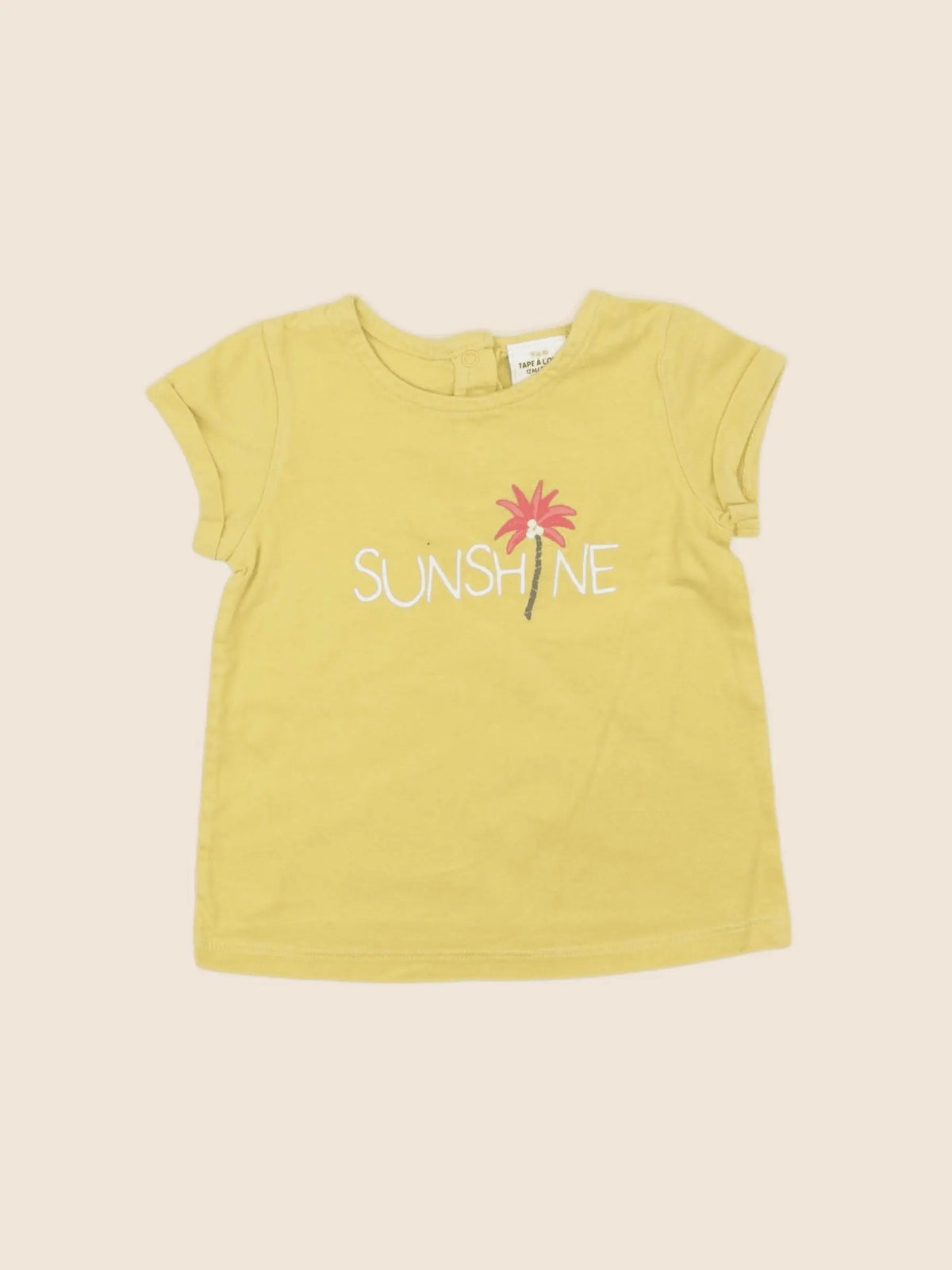 Tape à l'oeil - tee-shirt jaune - 12 mois