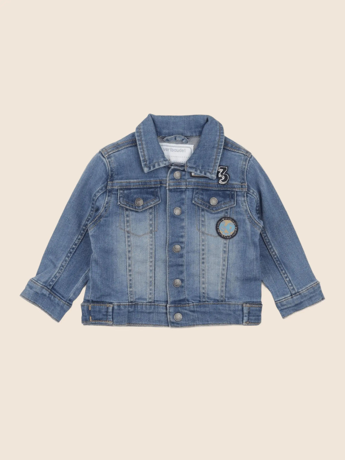Vertbaudet - veste bleu - 12 mois