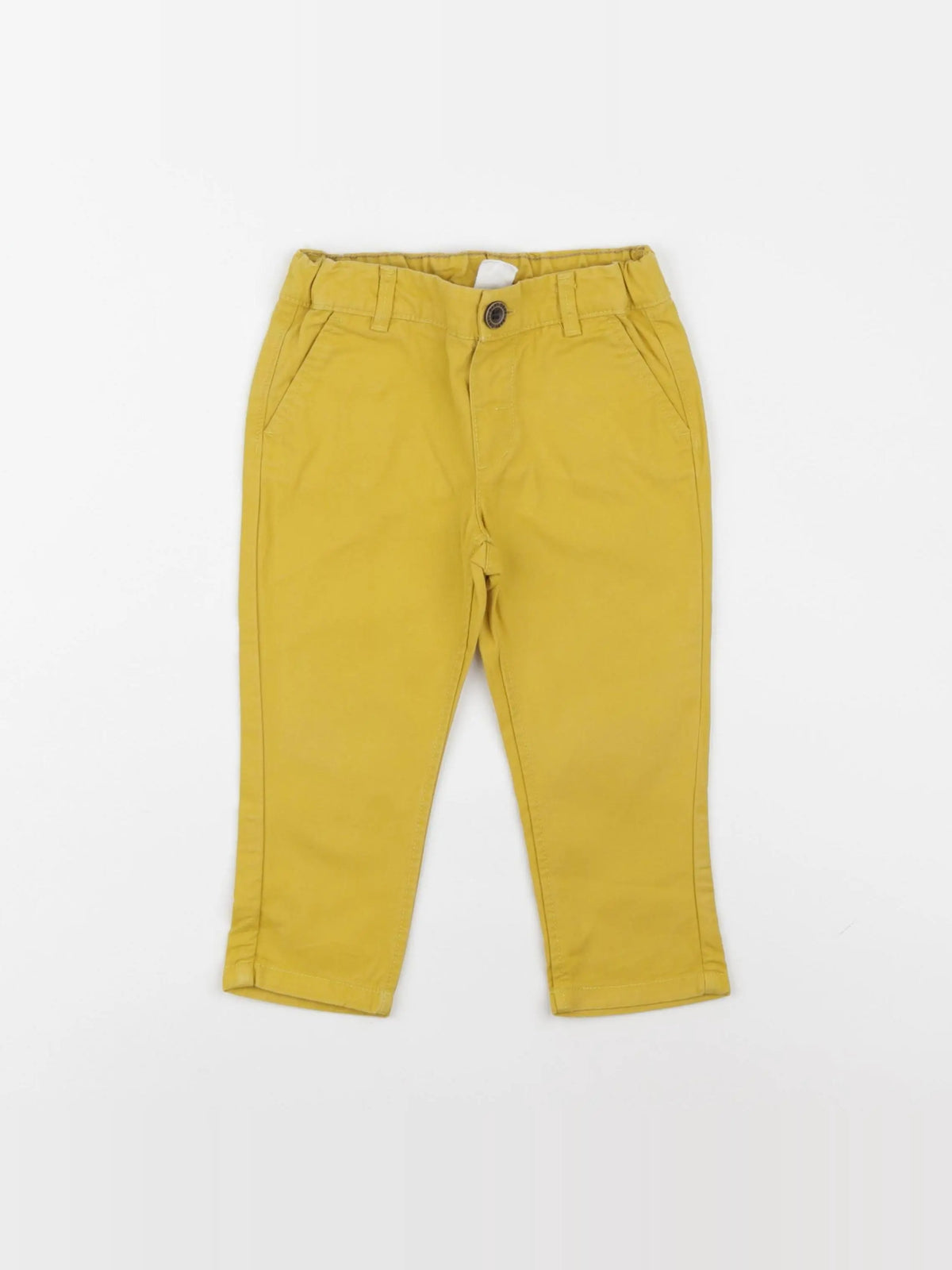 H&M - pantalon jaune - 9/12 mois