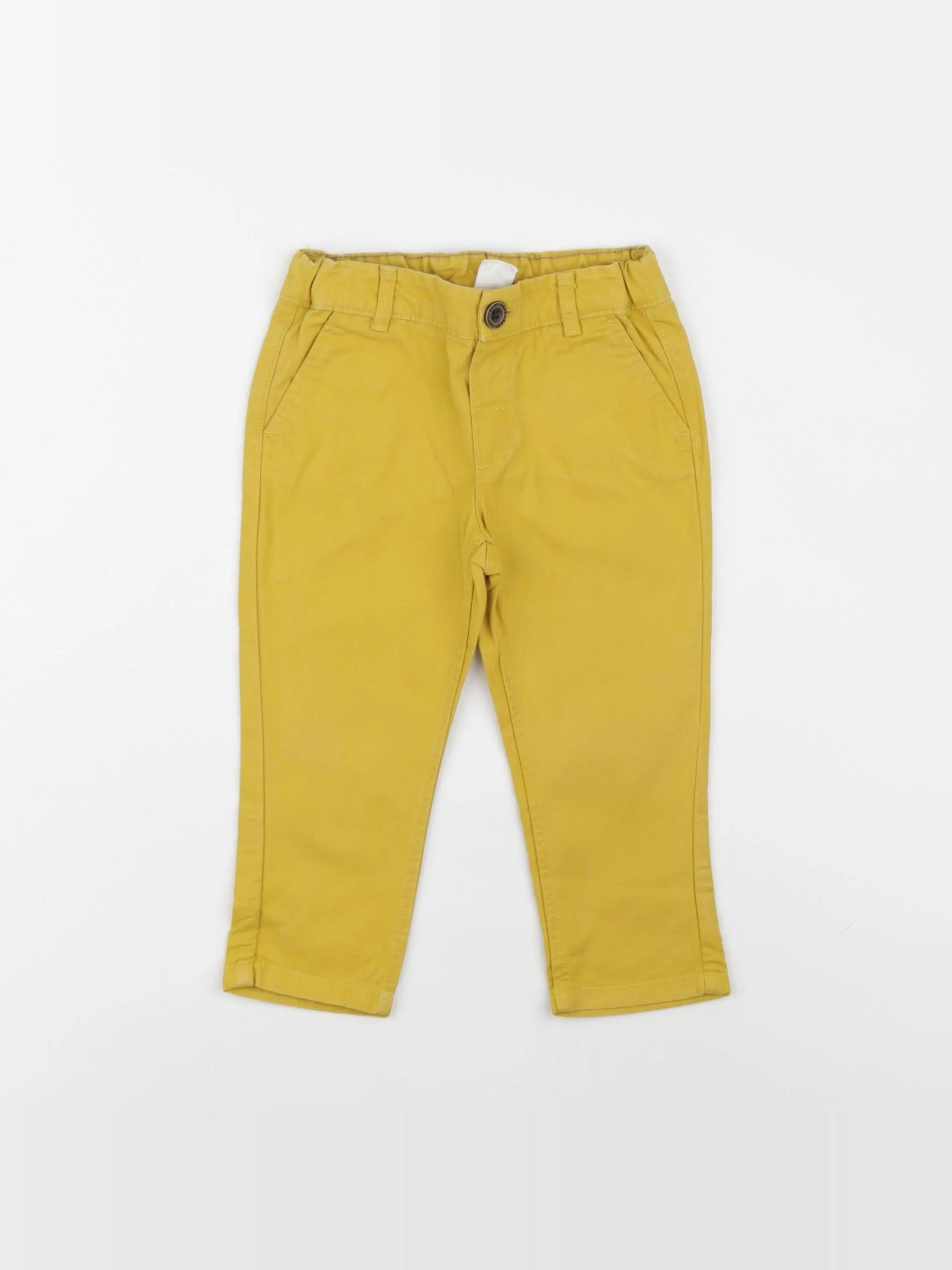 H&M - pantalon jaune - 9/12 mois