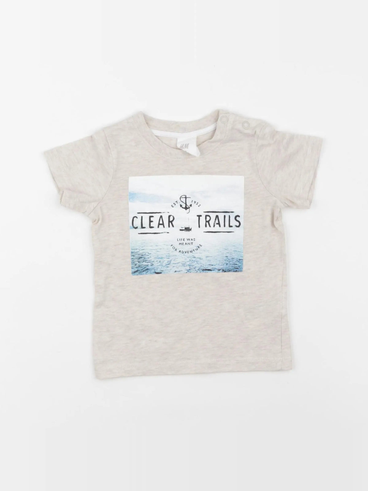 H&M - tee-shirt beige - 3/6 mois