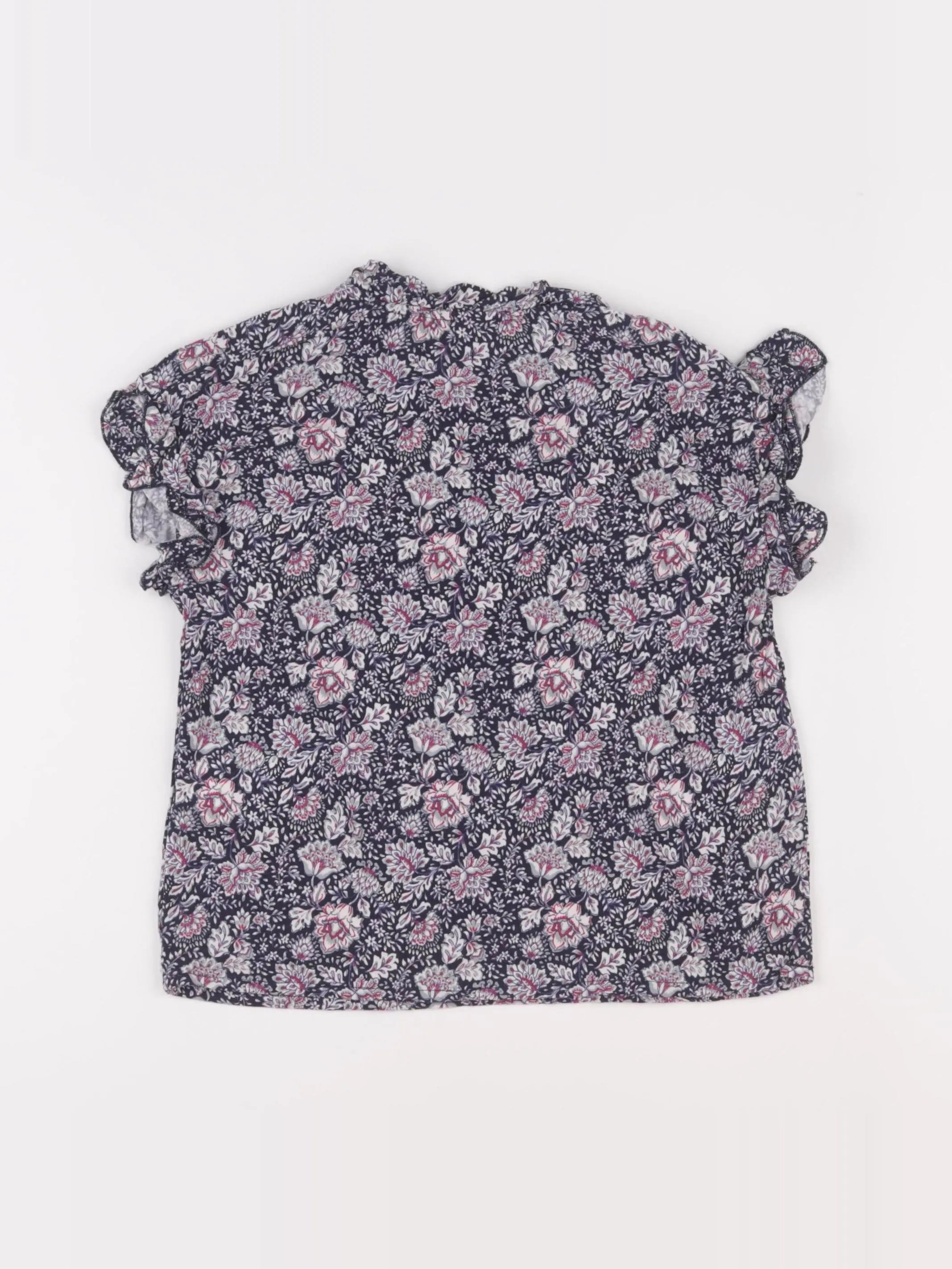 IKKS - blouse bleu, rose - 8 ans