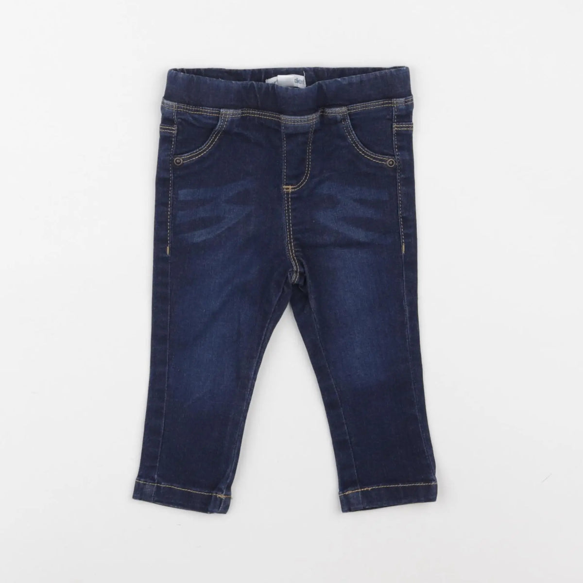 Vertbaudet - jegging bleu - 9 mois