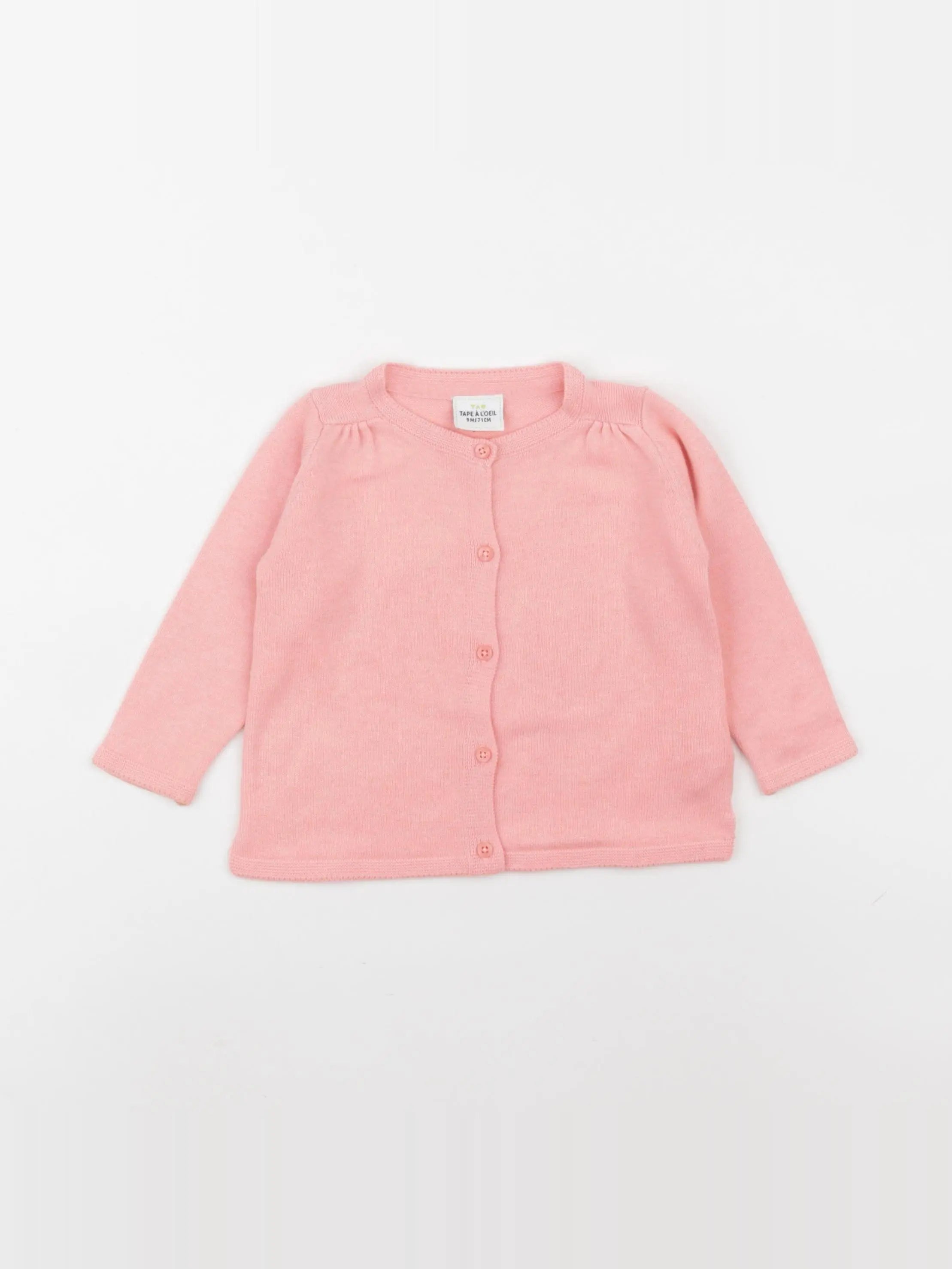 Tape à l'oeil - gilet rose - 9 mois
