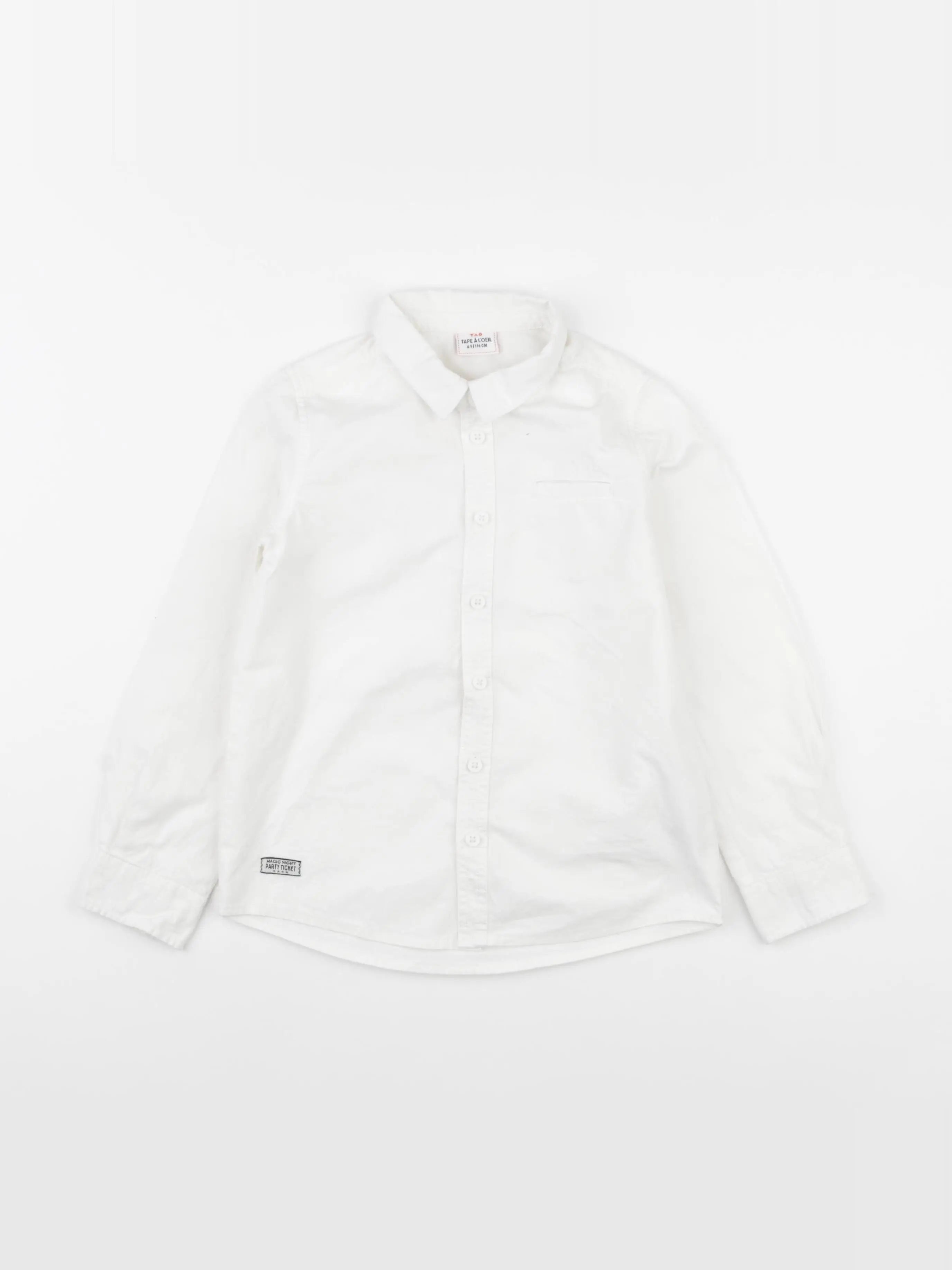 Tape à l'oeil - chemise blanc - 6 ans