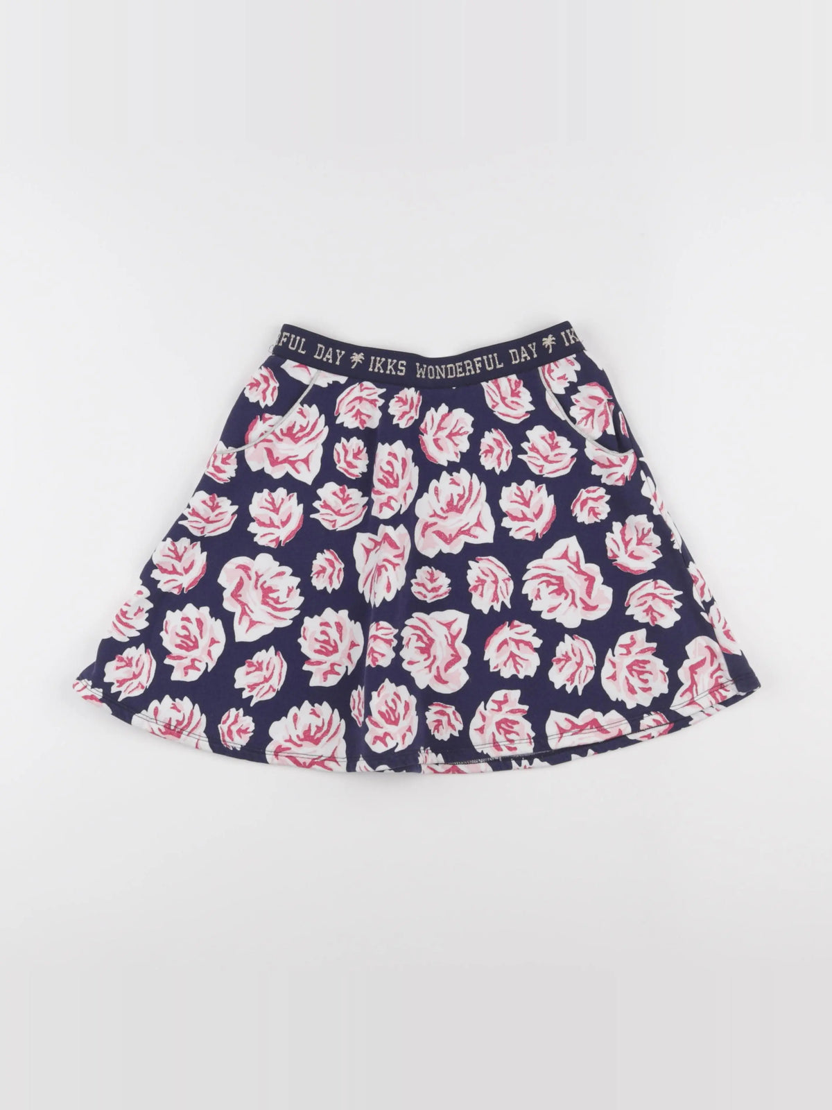 IKKS - jupe bleu, rose - 10 ans