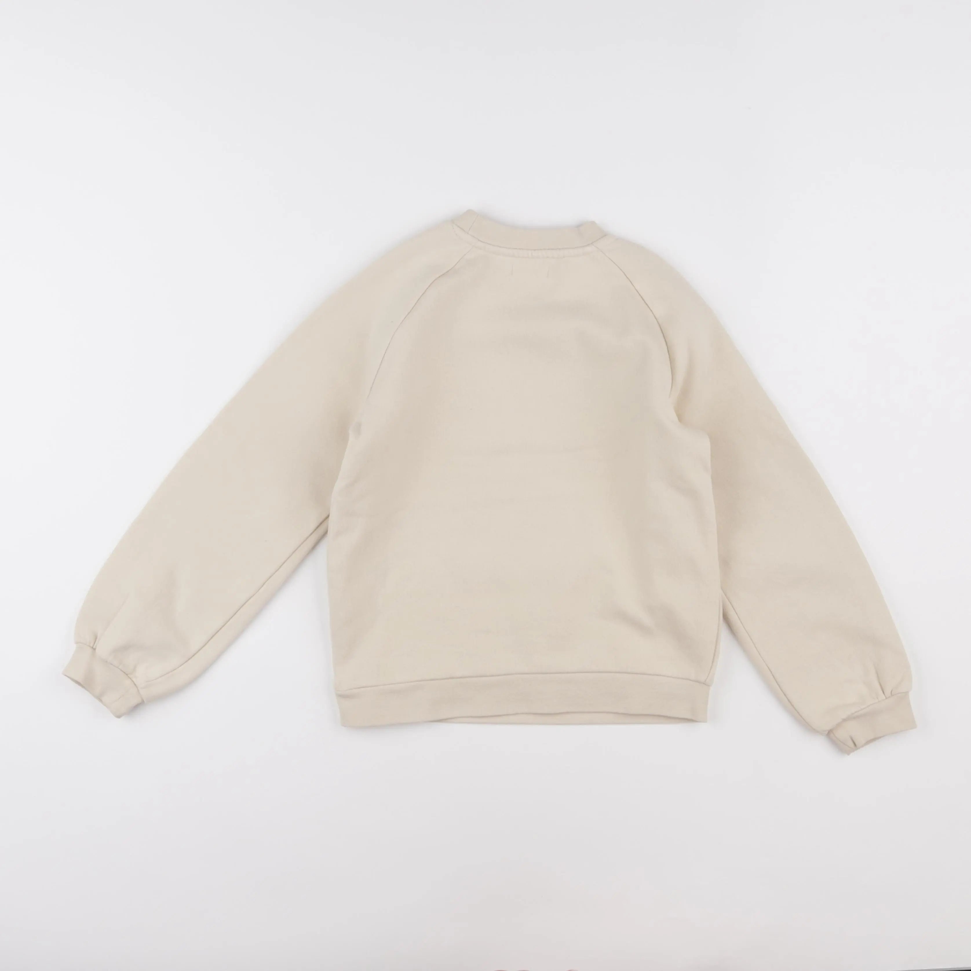 Vertbaudet - sweat beige - 8 ans