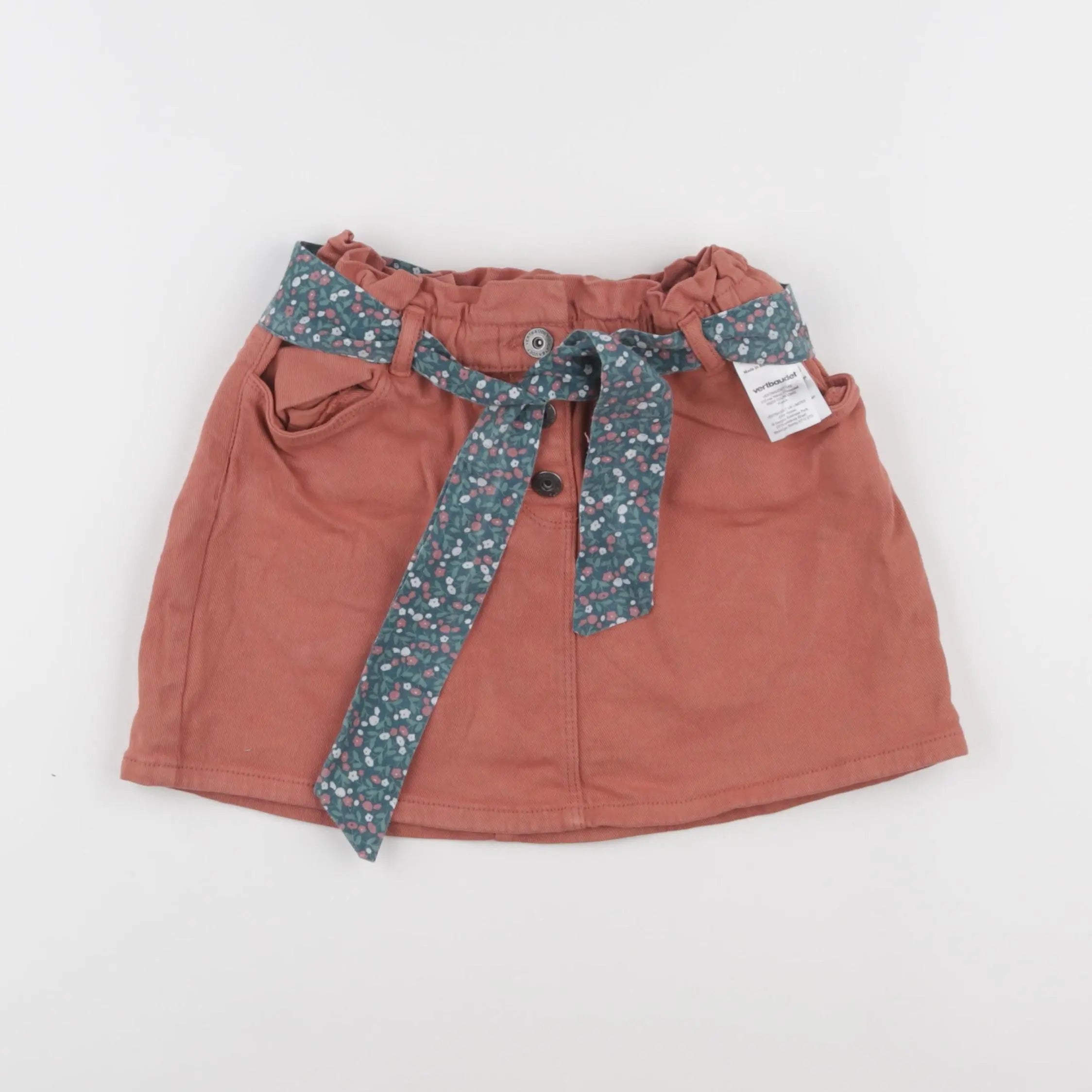 Vertbaudet - jupe orange - 10 ans