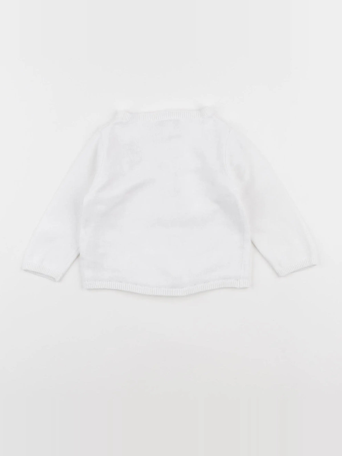 Vertbaudet - gilet blanc - 6 mois