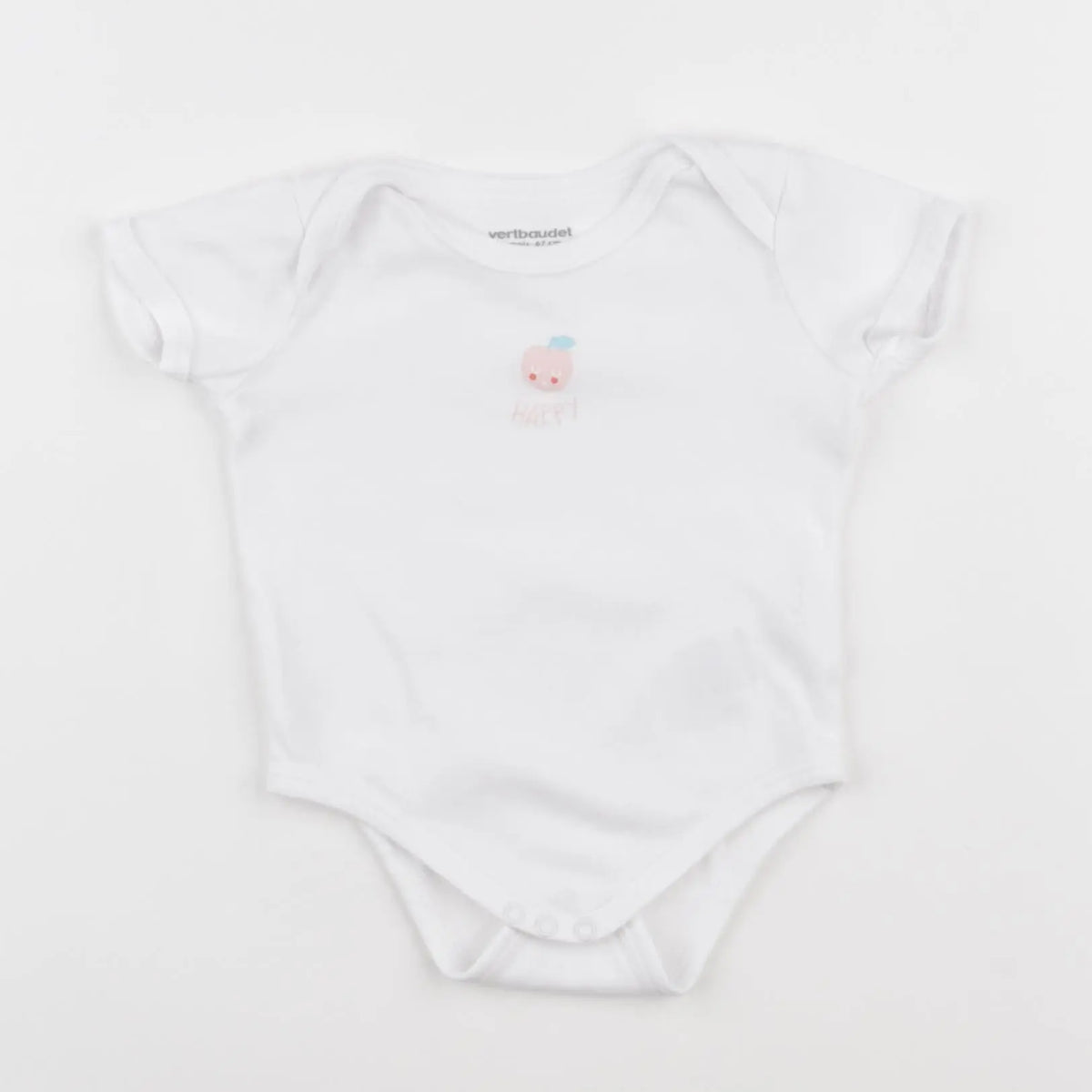 Vertbaudet - body blanc - 6 mois