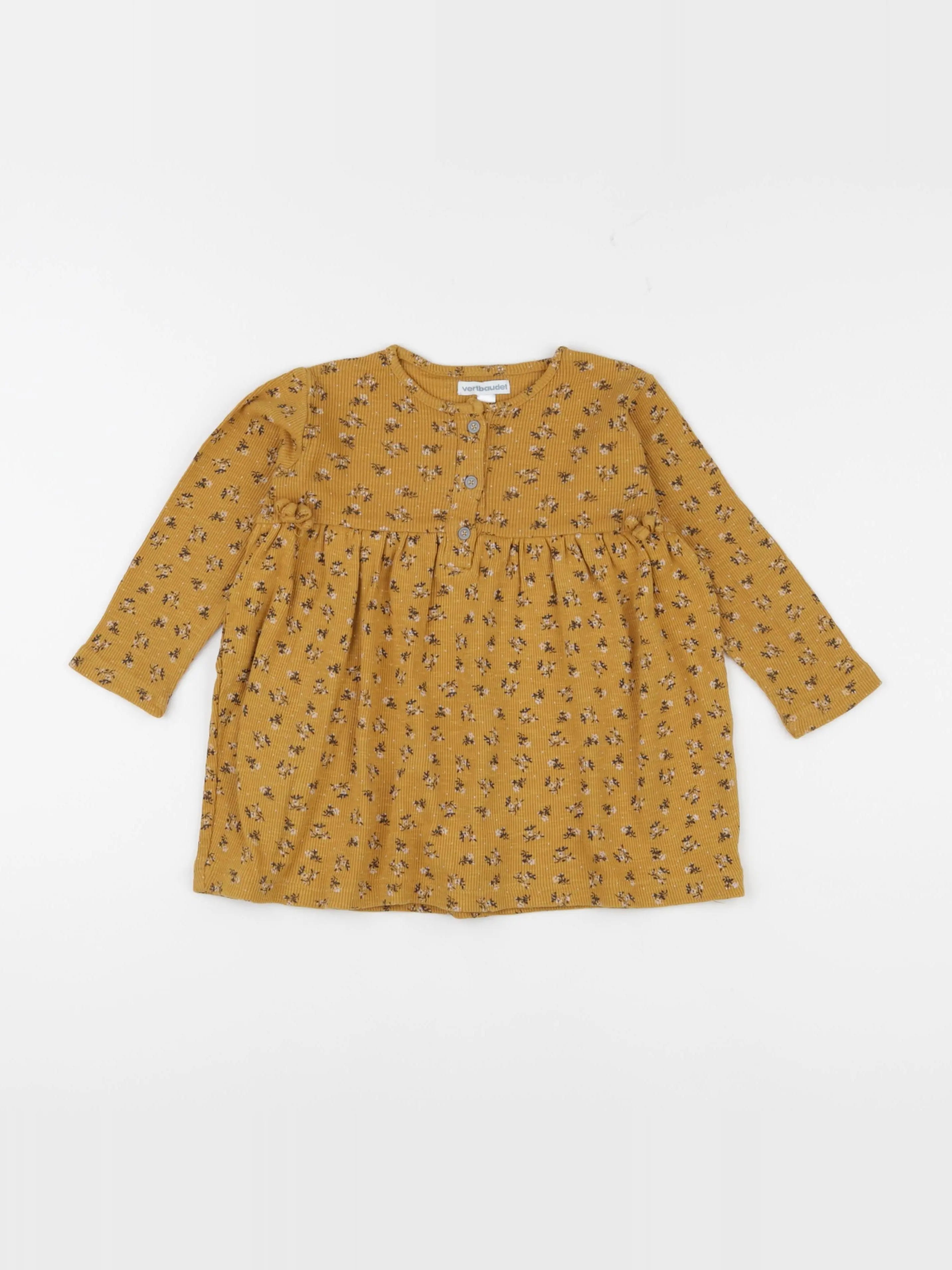 Vertbaudet - robe jaune - 36 mois