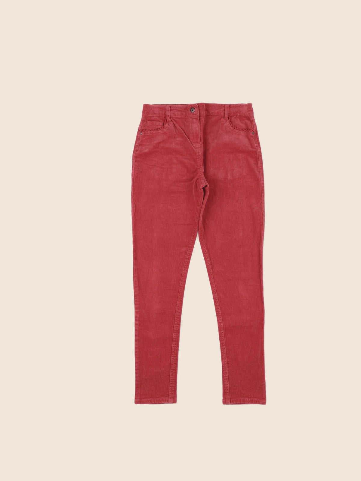 Vertbaudet - pantalon rouge - 12 ans