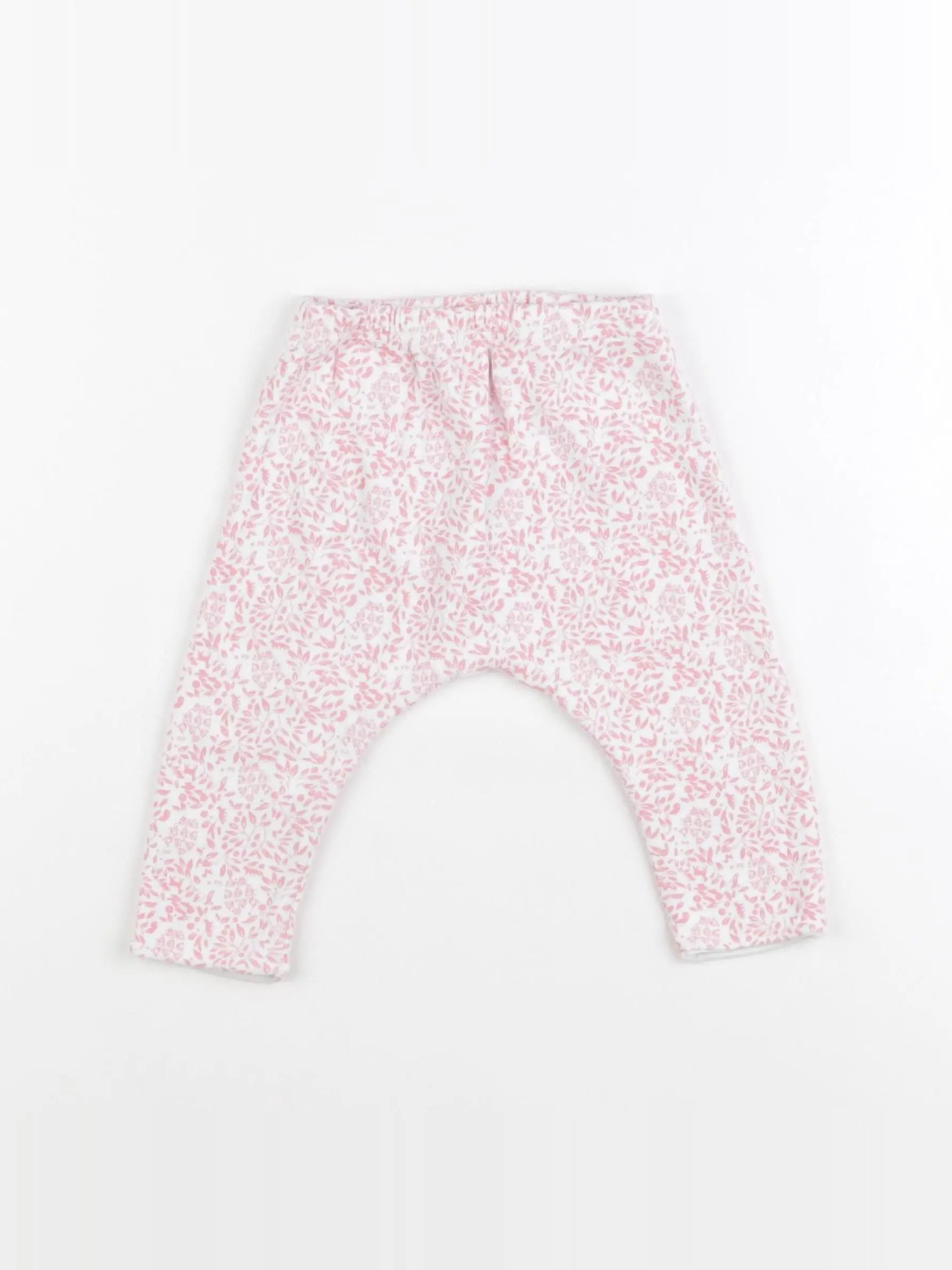 Petit Bateau - sarouel rose - 6 mois