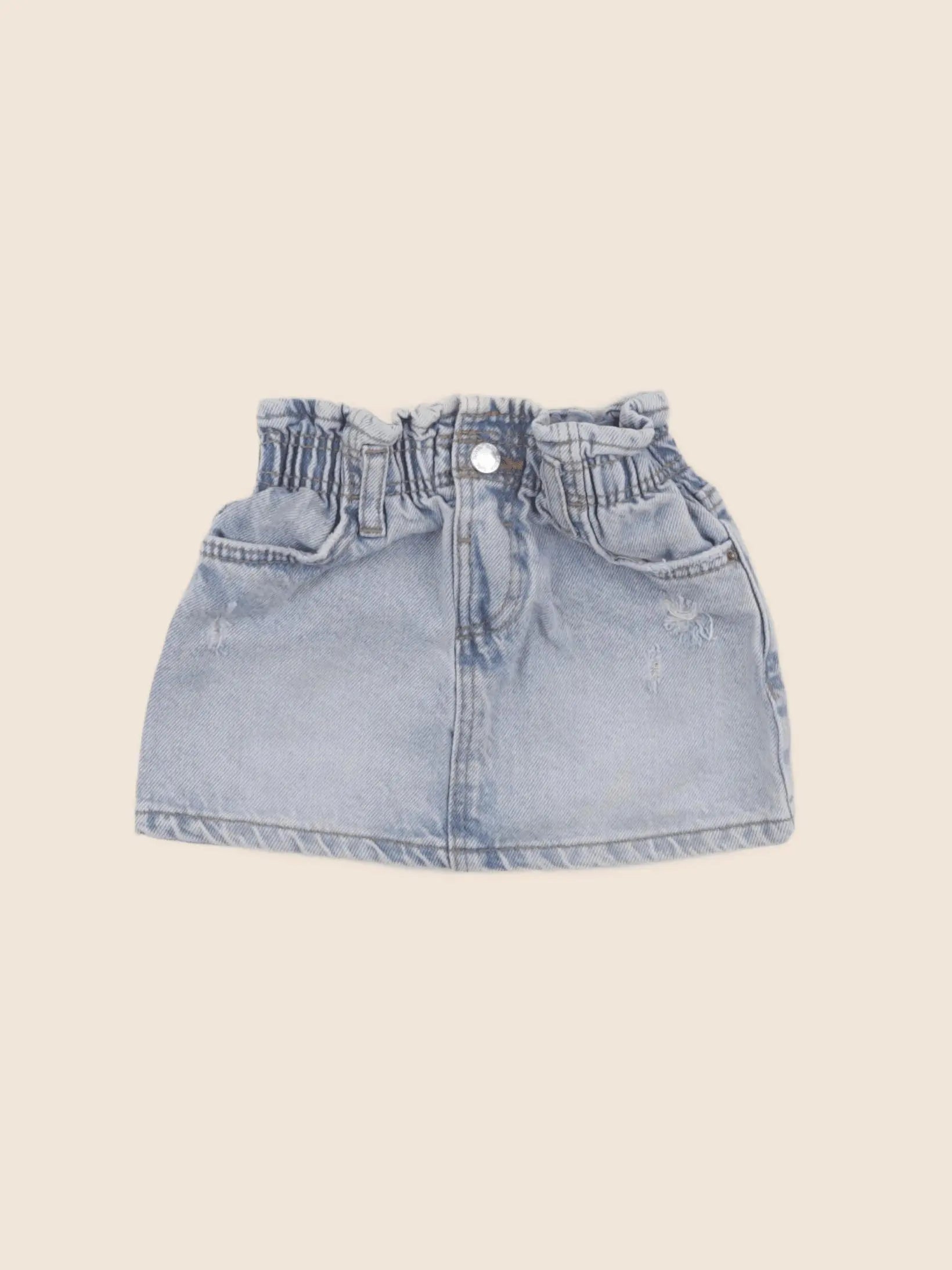 Zara - jupe bleu - 12/18 mois