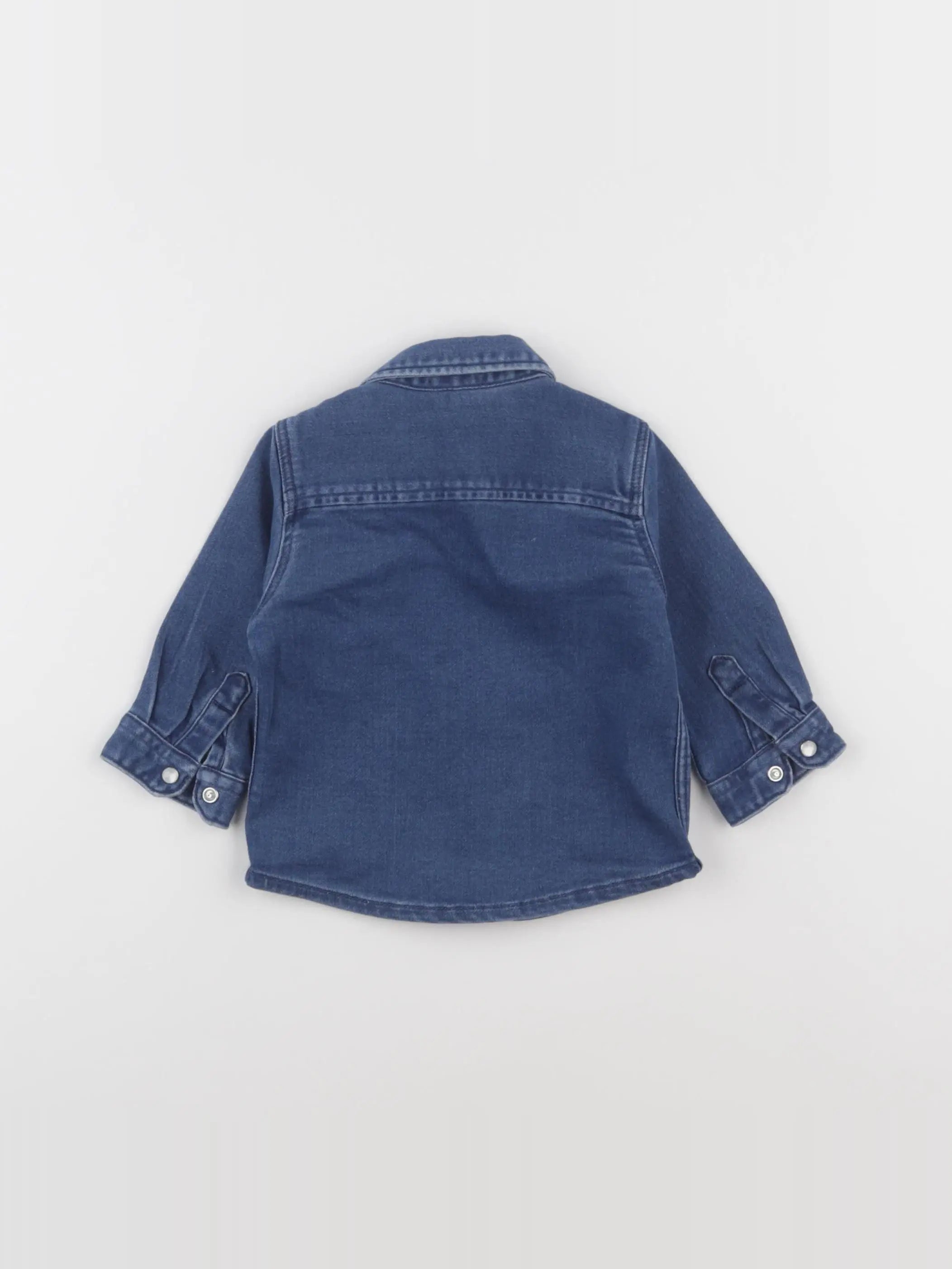 Boutchou - chemise bleu - 6 mois