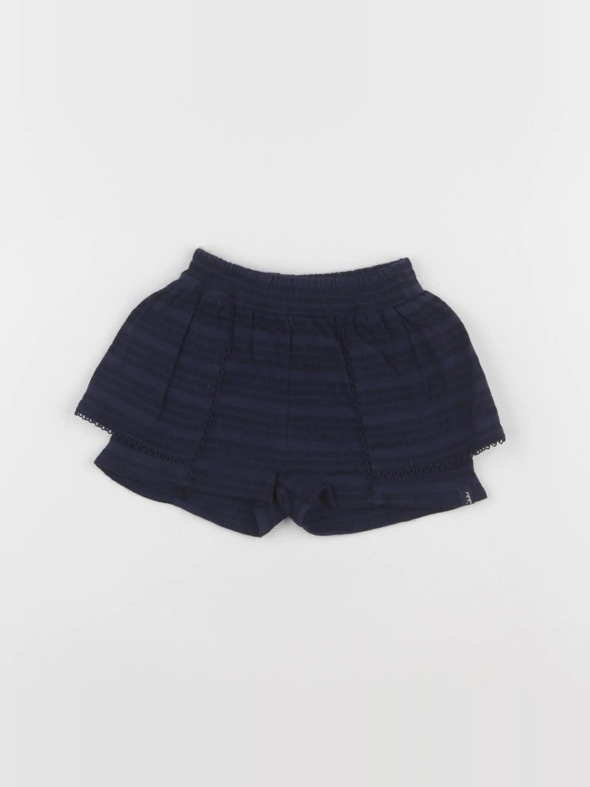 IKKS - short bleu - 6 mois