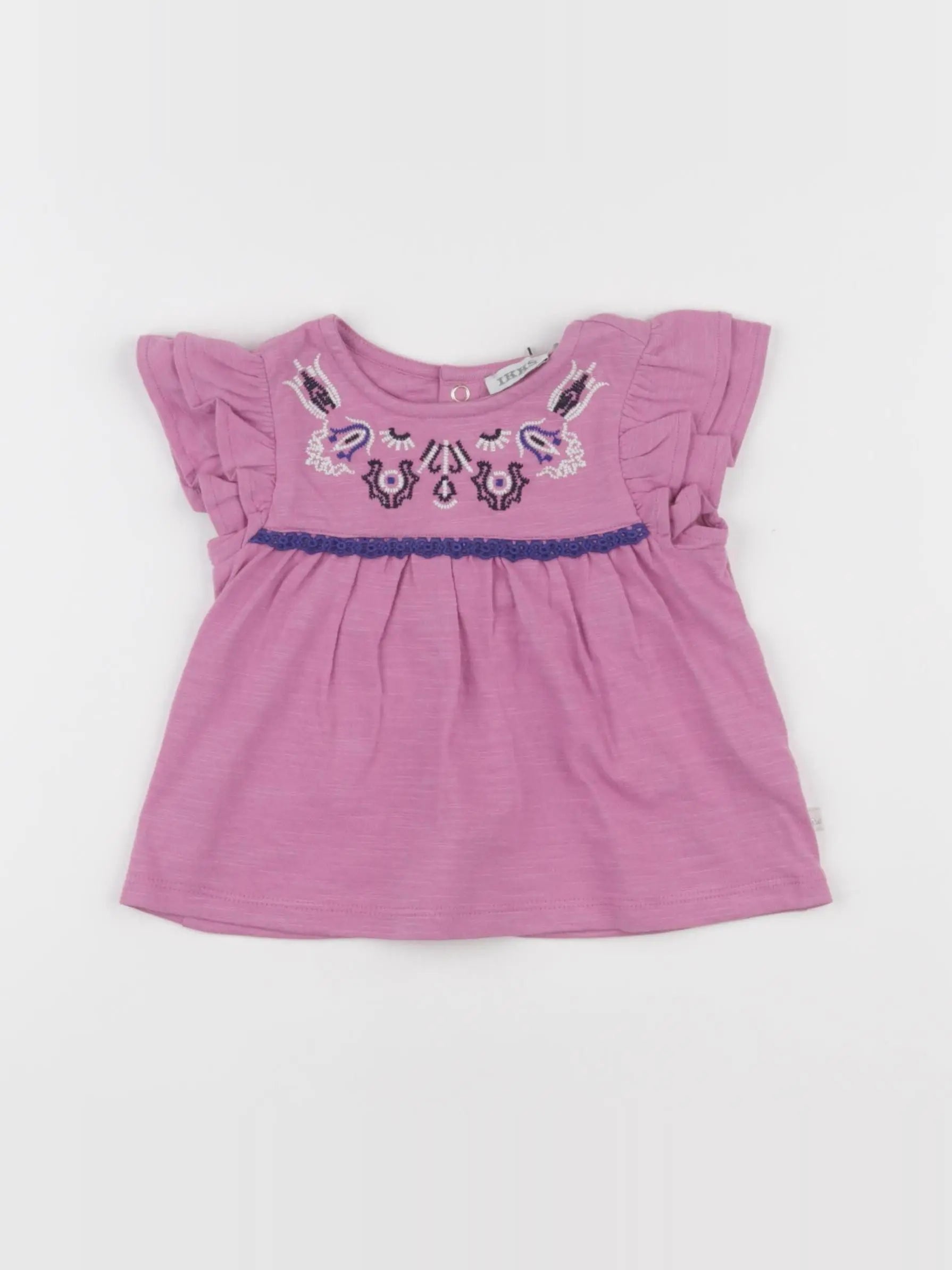 IKKS - tee-shirt rose - 6 mois